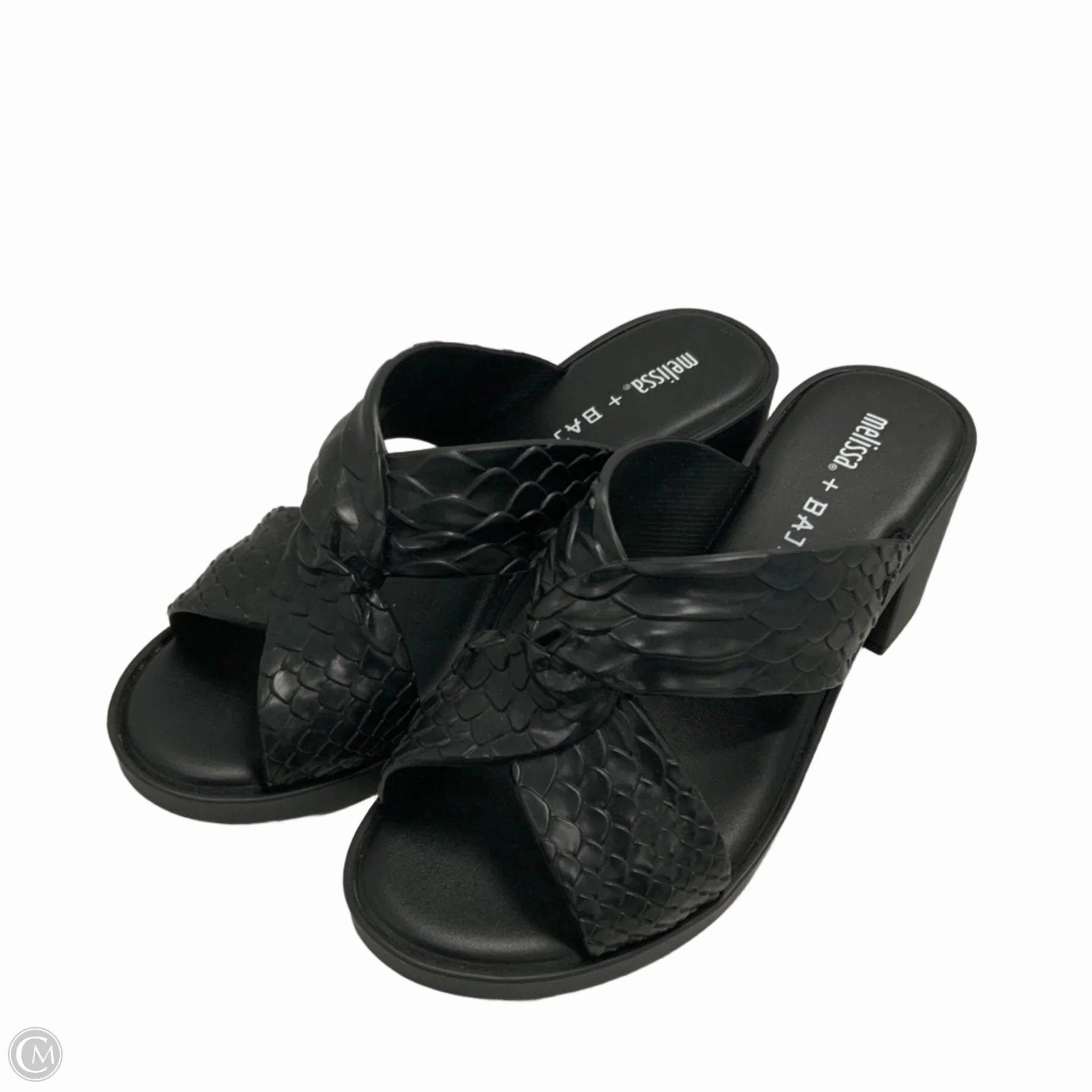 Sandals Heels Platform By Melissa   Baja East In Black, Size: 8