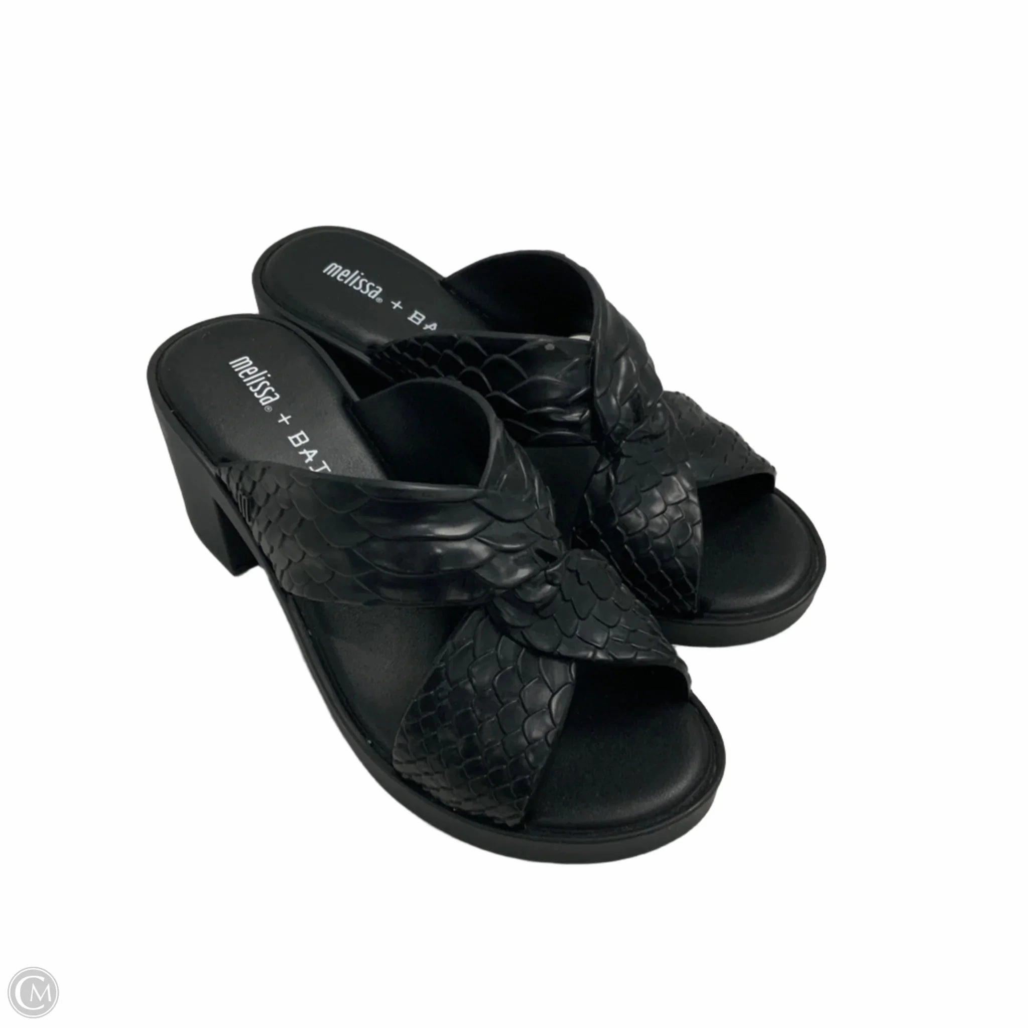Sandals Heels Platform By Melissa   Baja East In Black, Size: 8