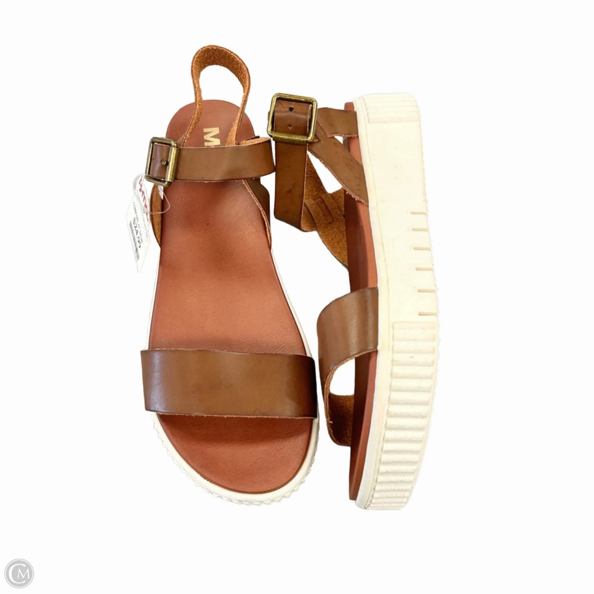 Sandals Heels Platform By Mia In Brown, Size: 9.5