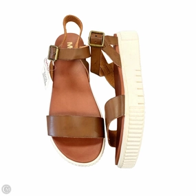 Sandals Heels Platform By Mia In Brown, Size: 9.5