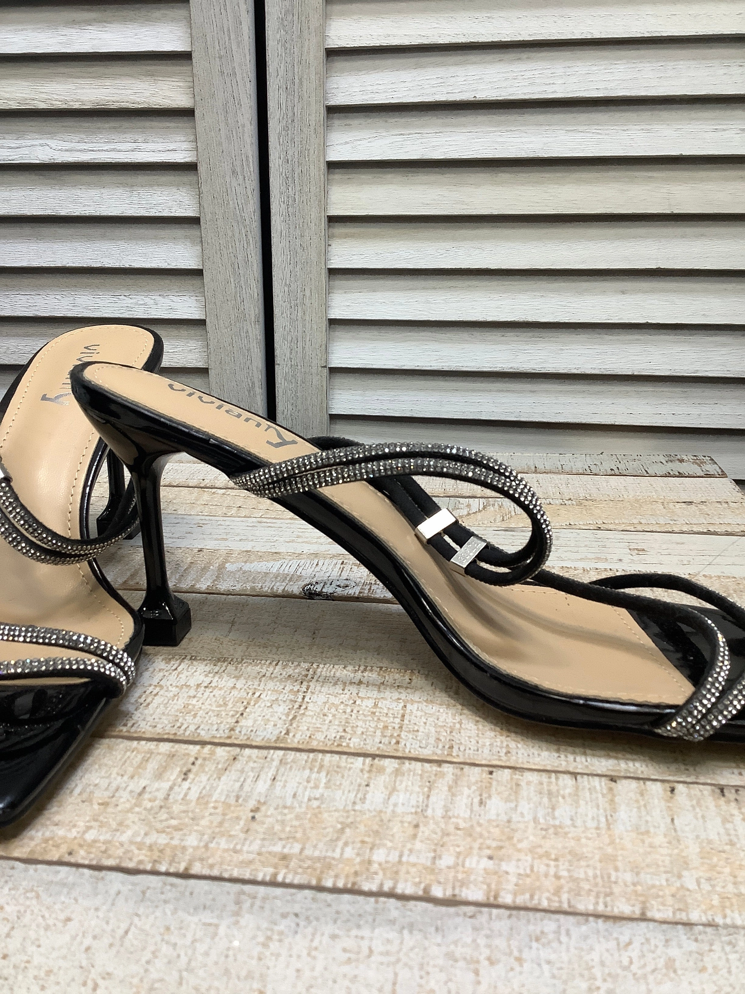 Sandals Heels Stiletto By Clothes Mentor In Black, Size: 10