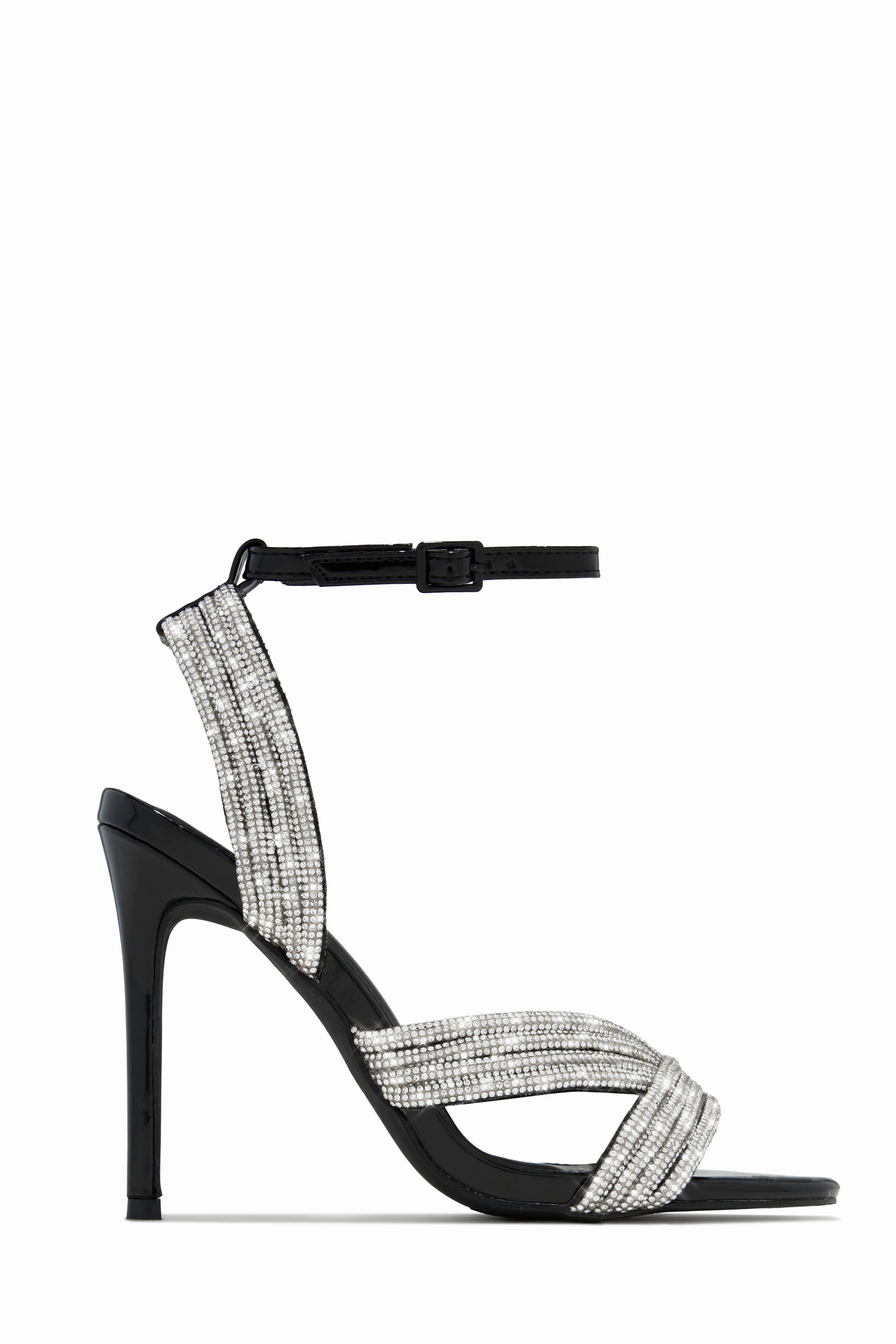 She's Extra Embellished High Heels - Black