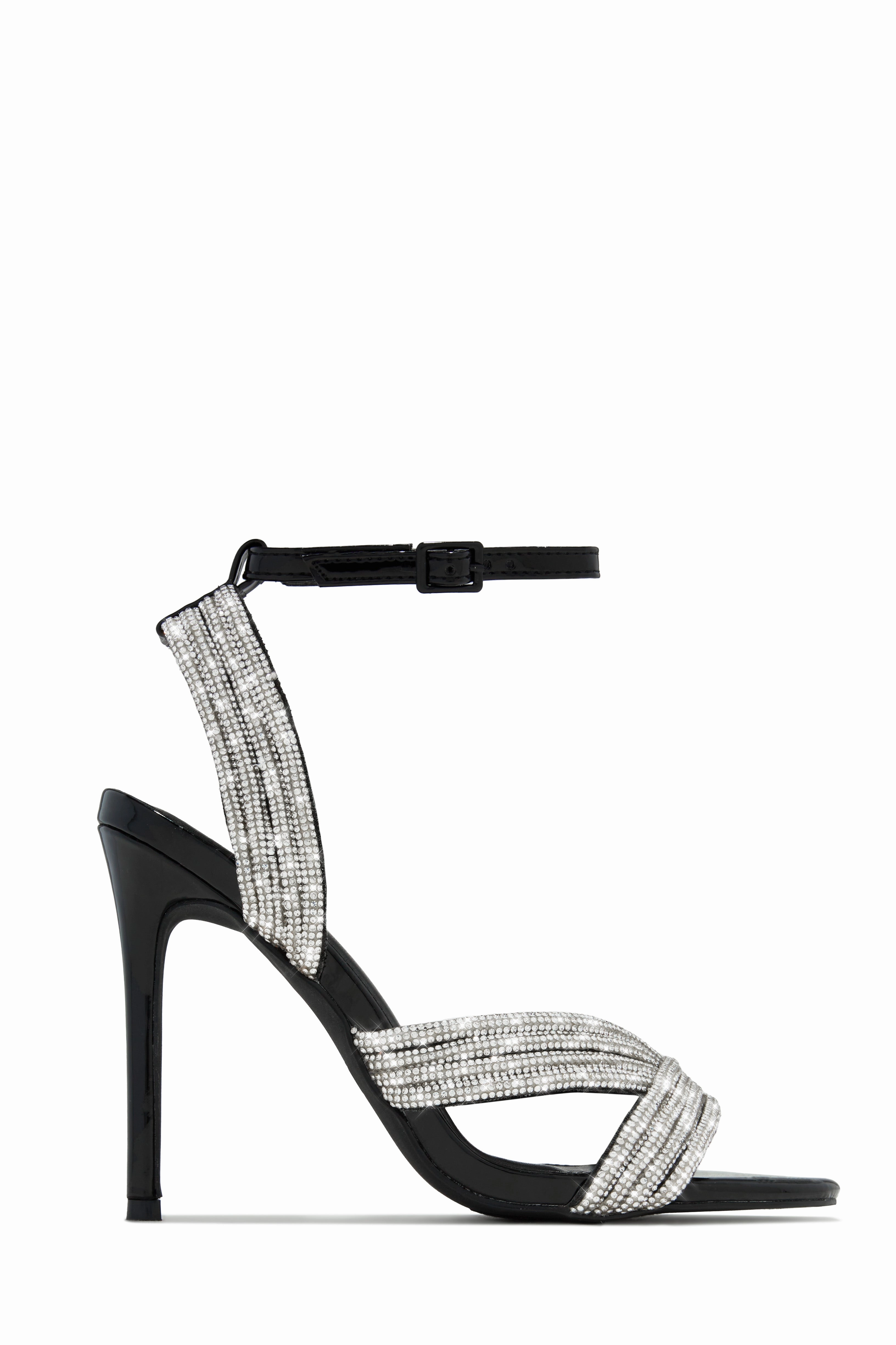 She's Extra Embellished High Heels - Black
