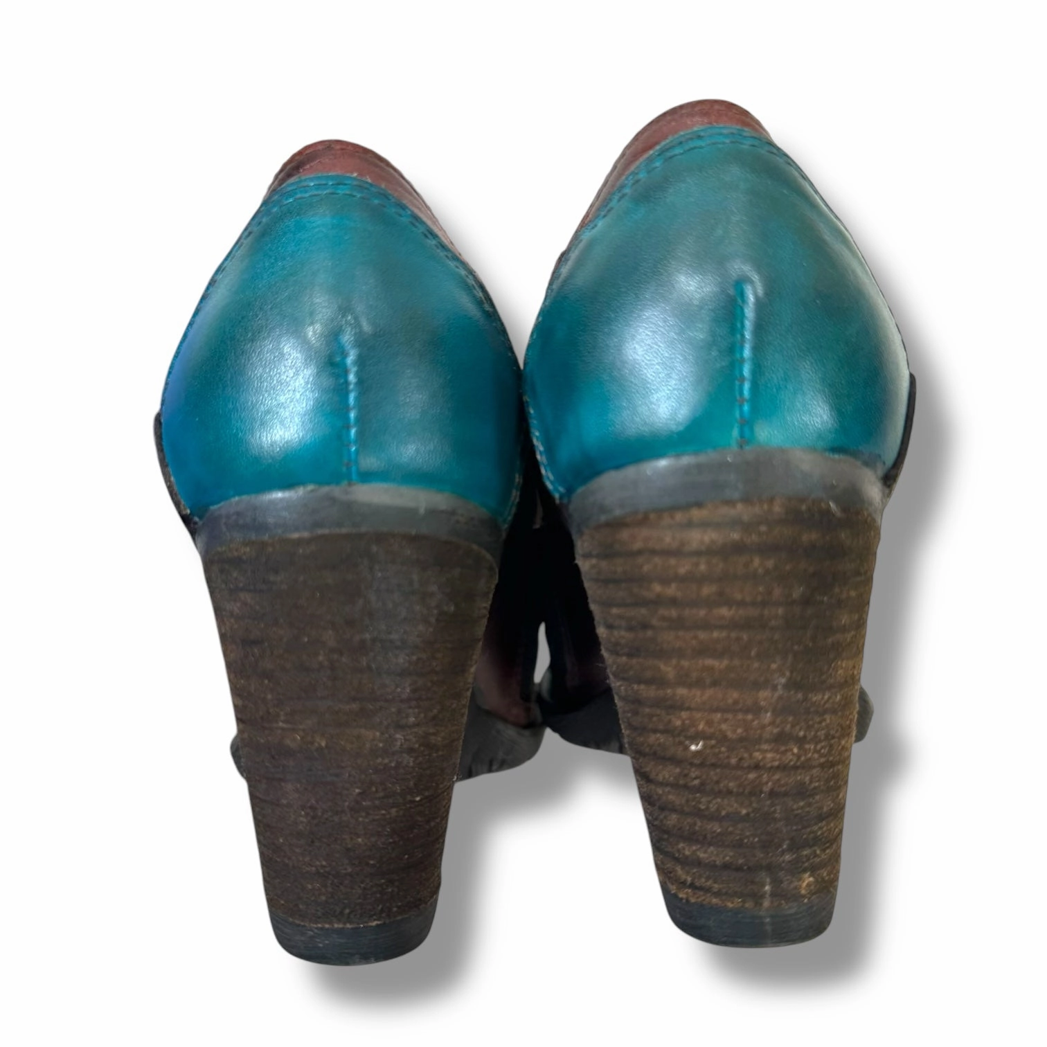 Shoes Heels Block By Clothes Mentor In Multi-colored, Size: 5