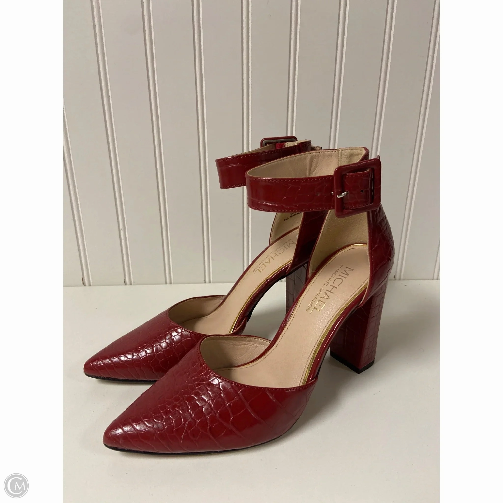 Shoes Heels Block By Cmc In Red, Size: 8