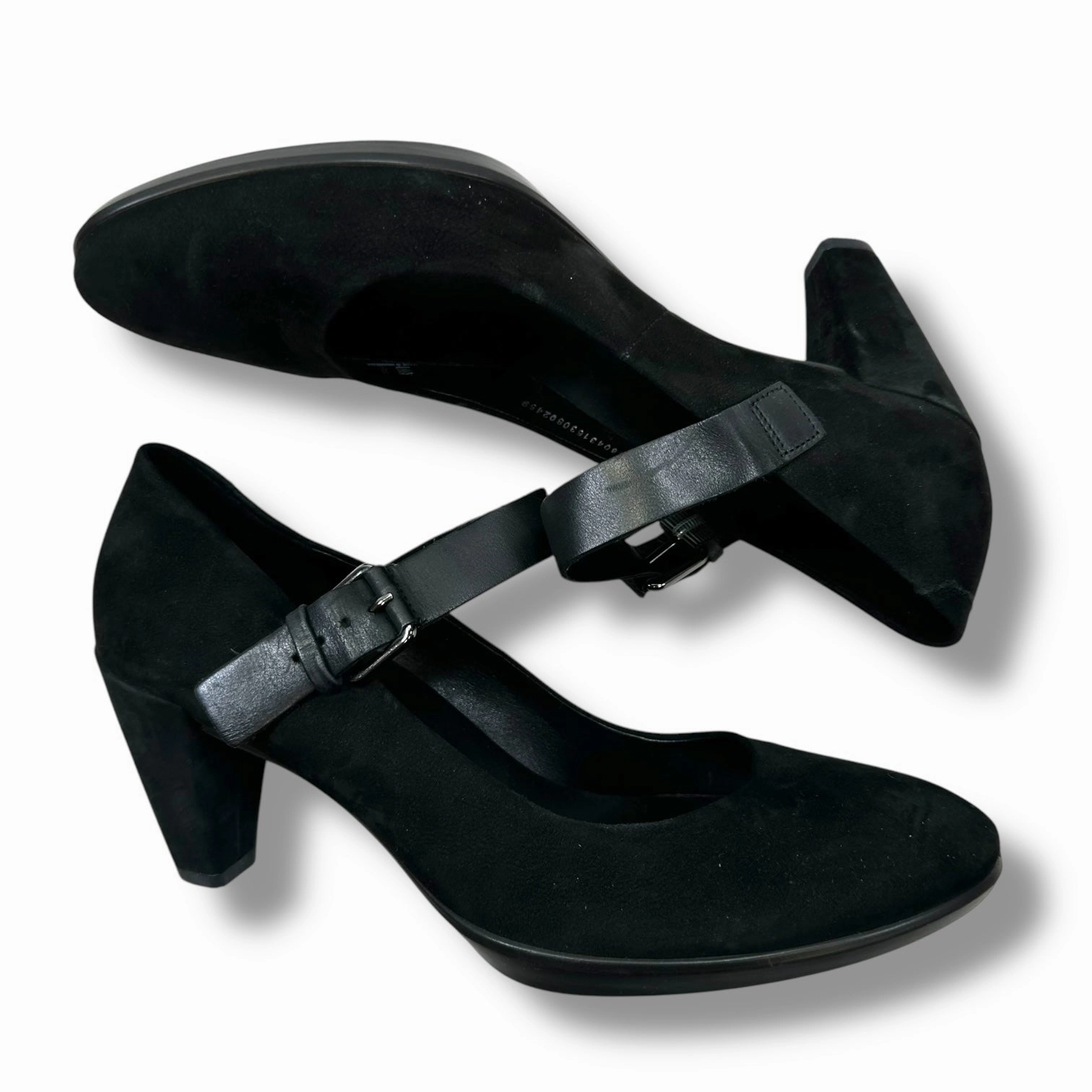 Shoes Heels Block By Ecco In Black, Size: 9