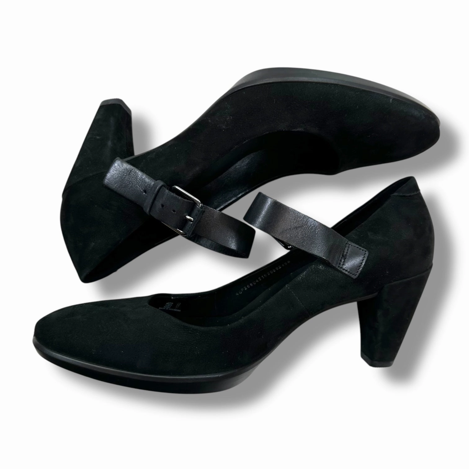 Shoes Heels Block By Ecco In Black, Size: 9