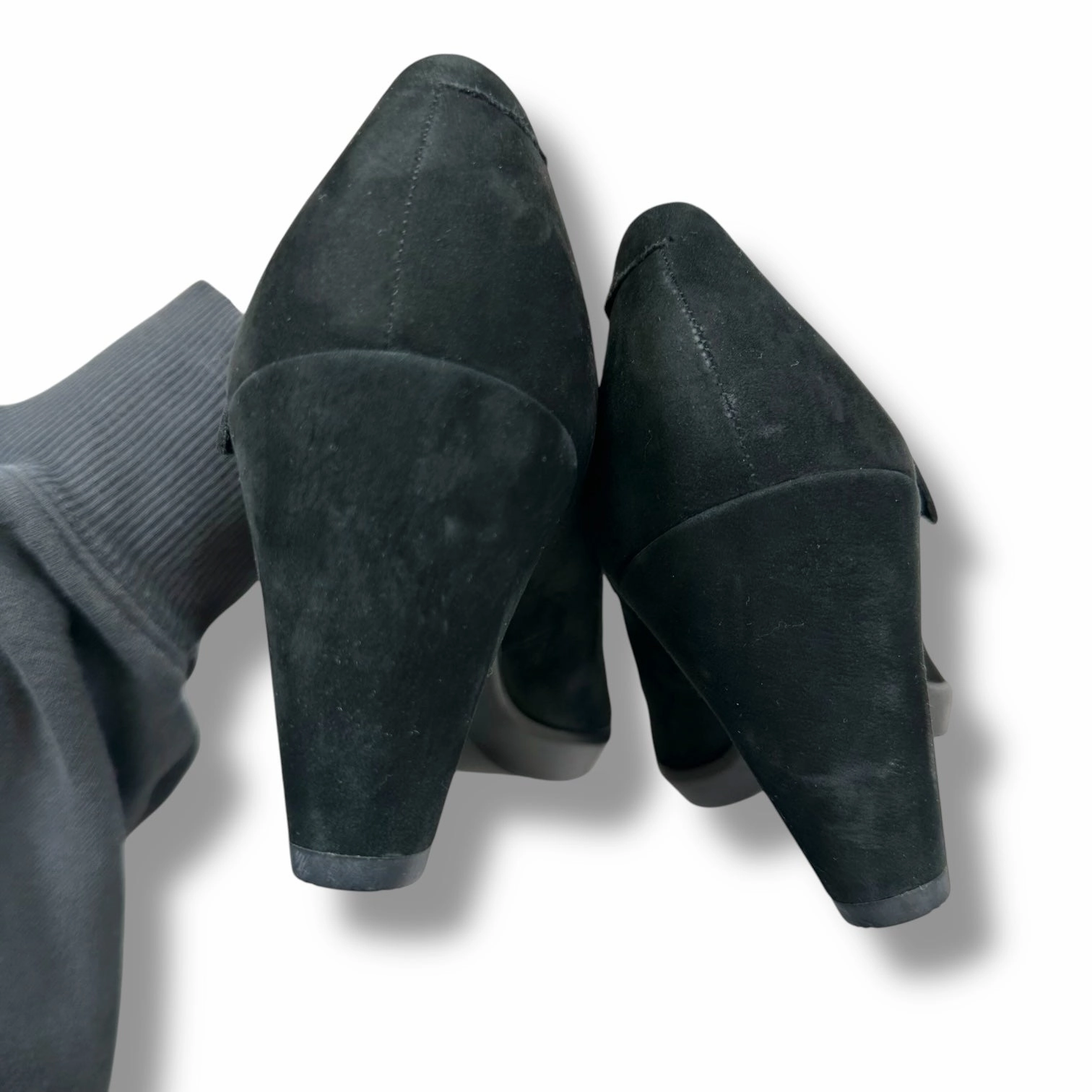 Shoes Heels Block By Ecco In Black, Size: 9