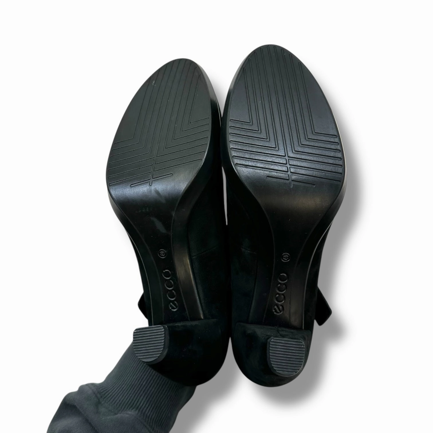 Shoes Heels Block By Ecco In Black, Size: 9