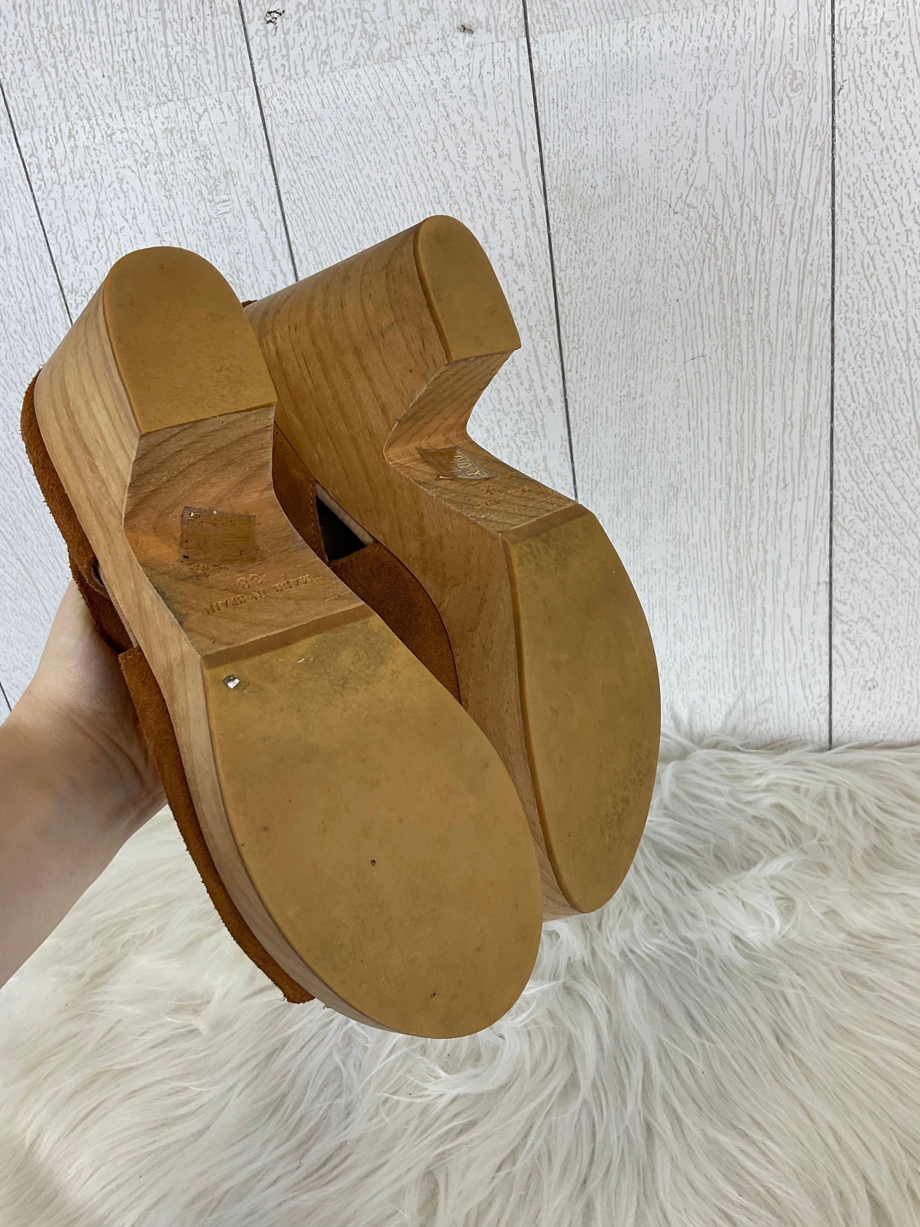 Shoes Heels Block By Free People In Tan, Size: 8