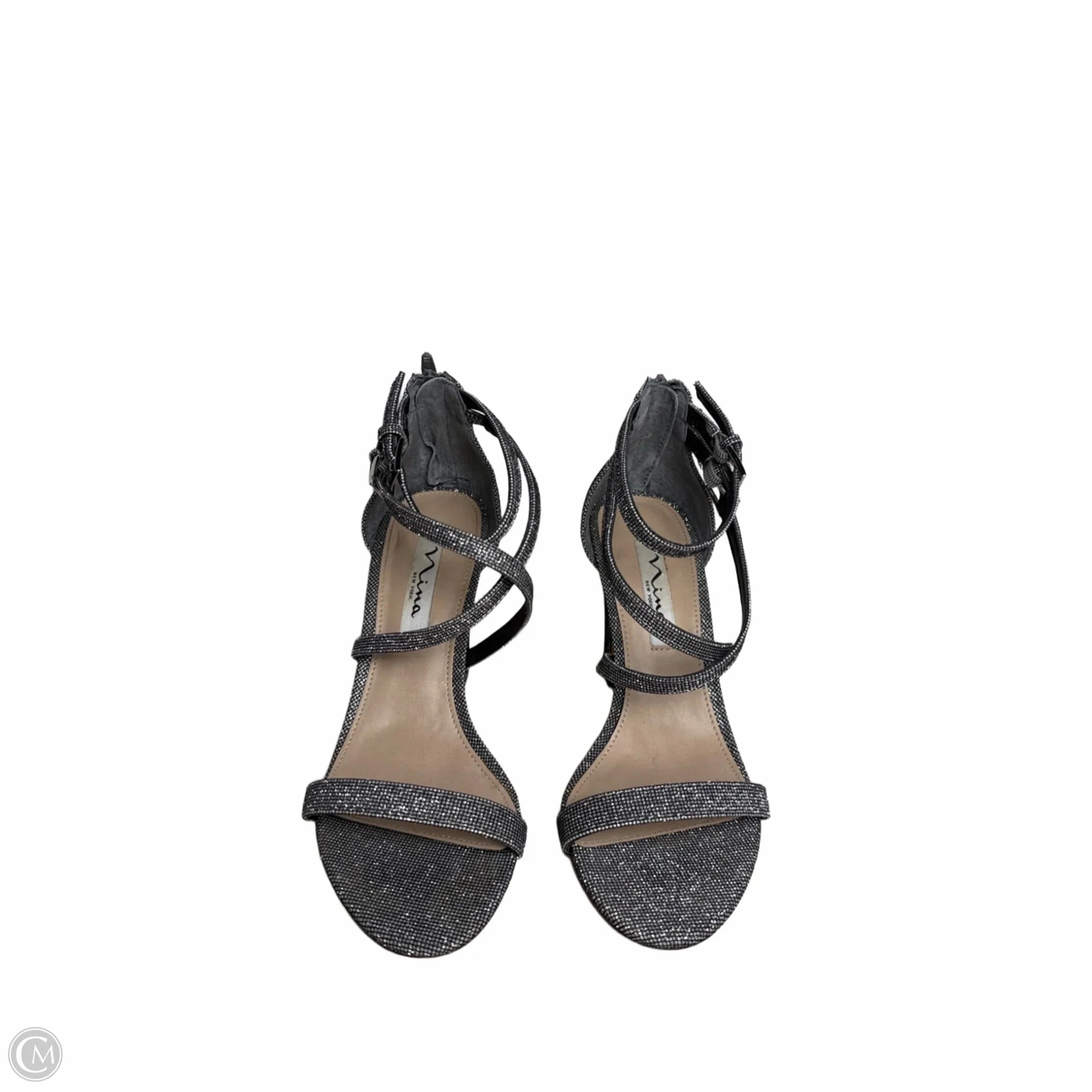 Shoes Heels Block By Nina In Silver, Size: 7