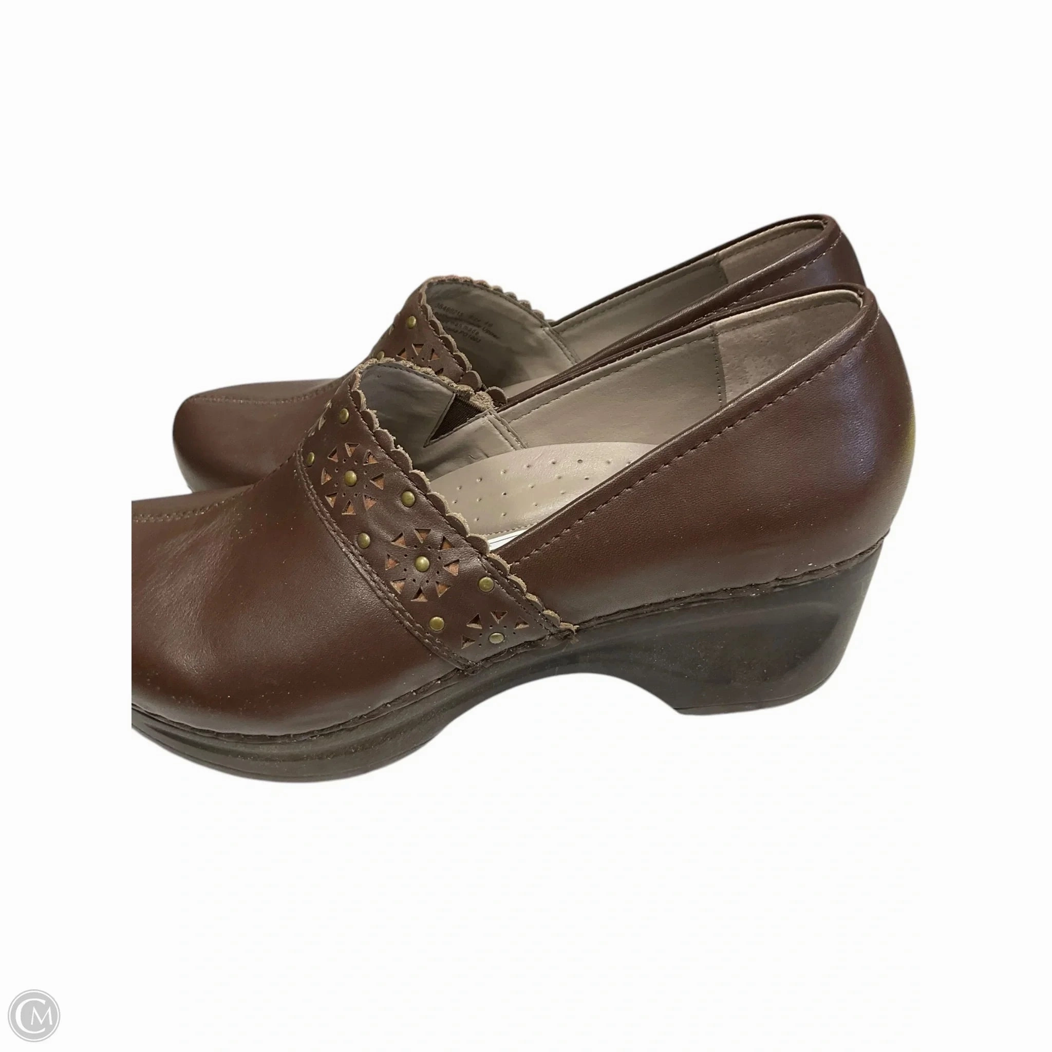 Shoes Heels Block By Sanita In Brown, Size: 9