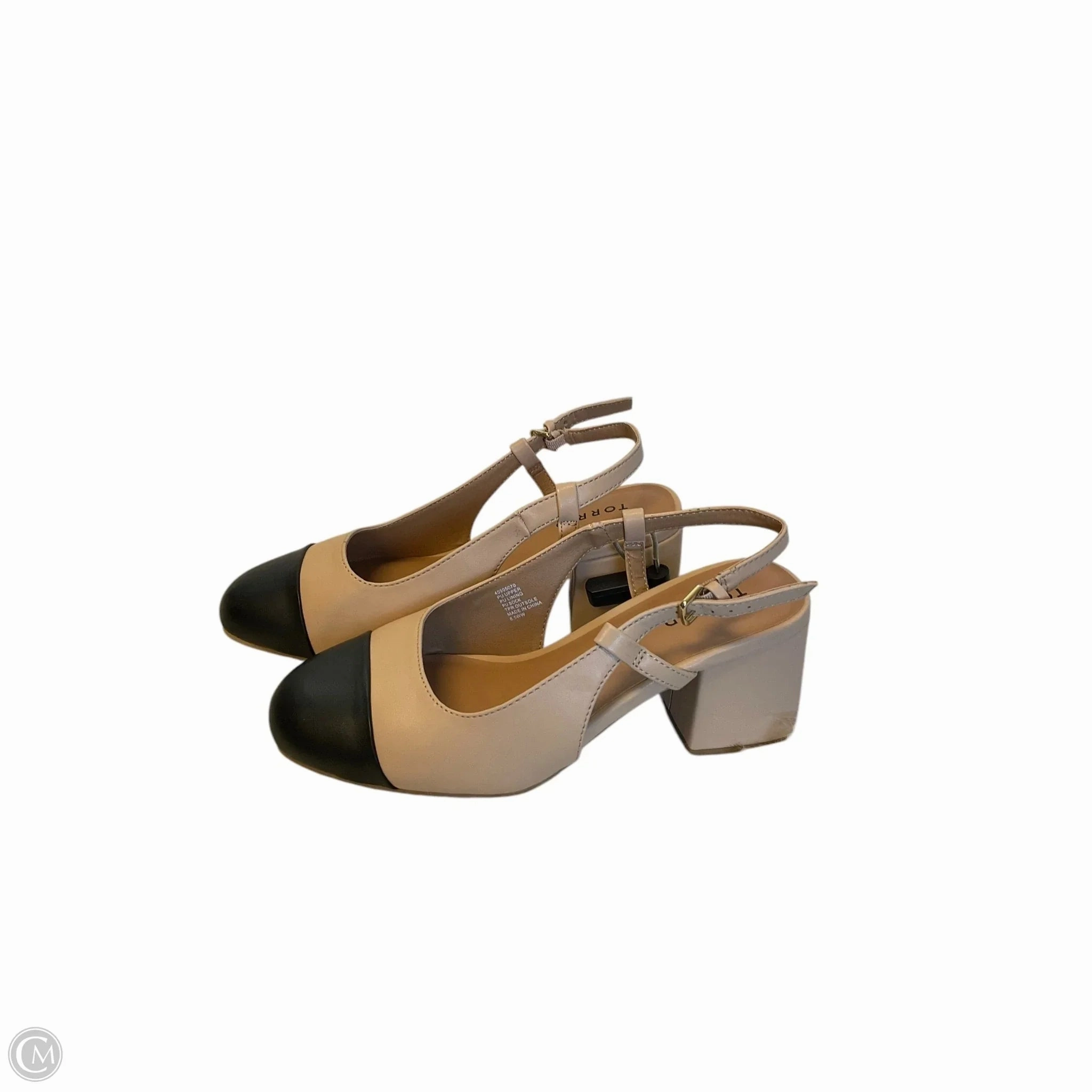 Shoes Heels Block By Torrid In Black & Cream, Size: 8.5