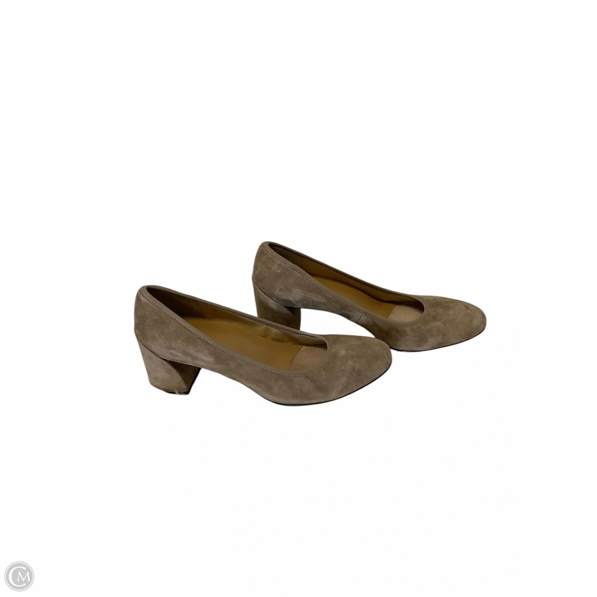 Shoes Heels Block By Vaneli In Tan, Size: 7