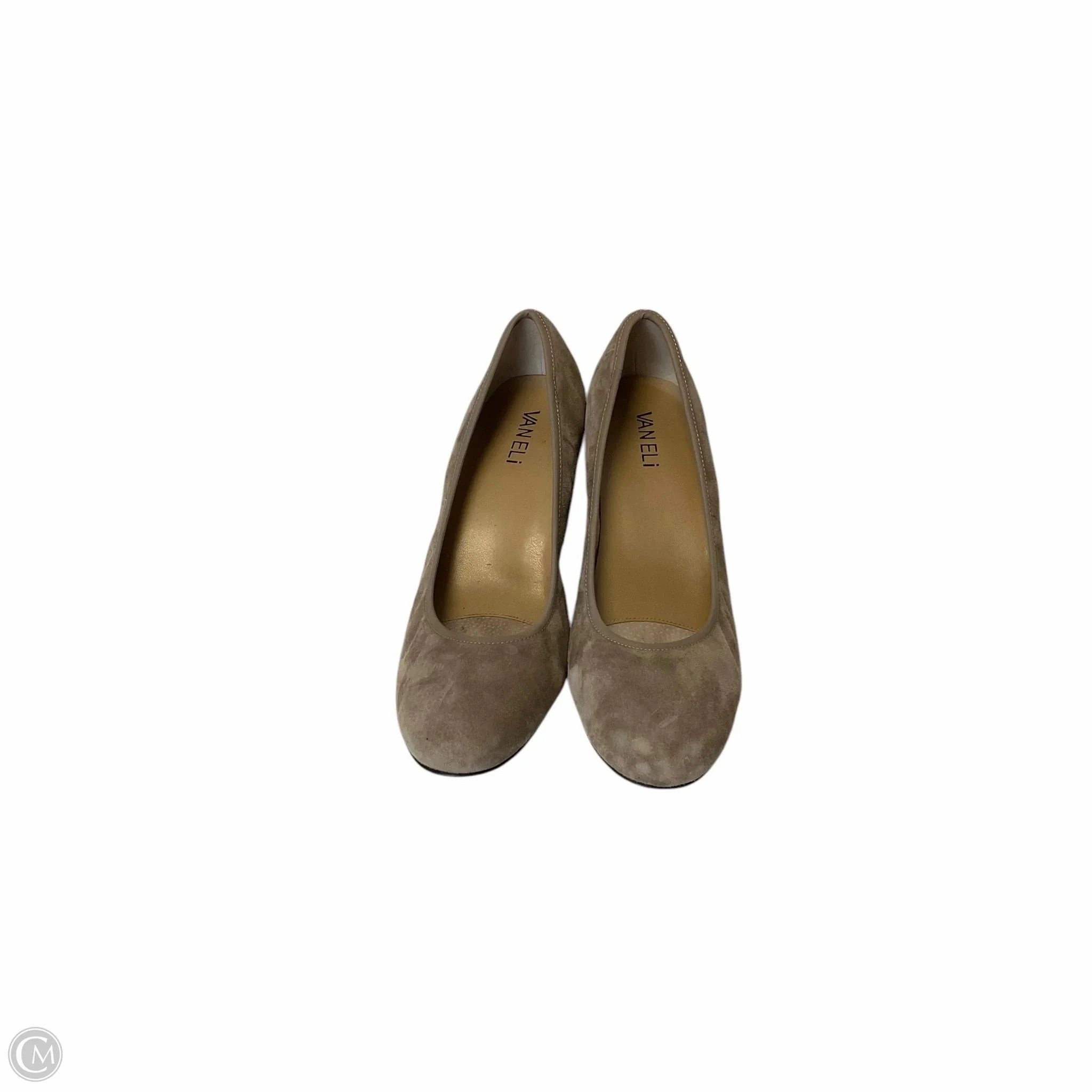 Shoes Heels Block By Vaneli In Tan, Size: 7