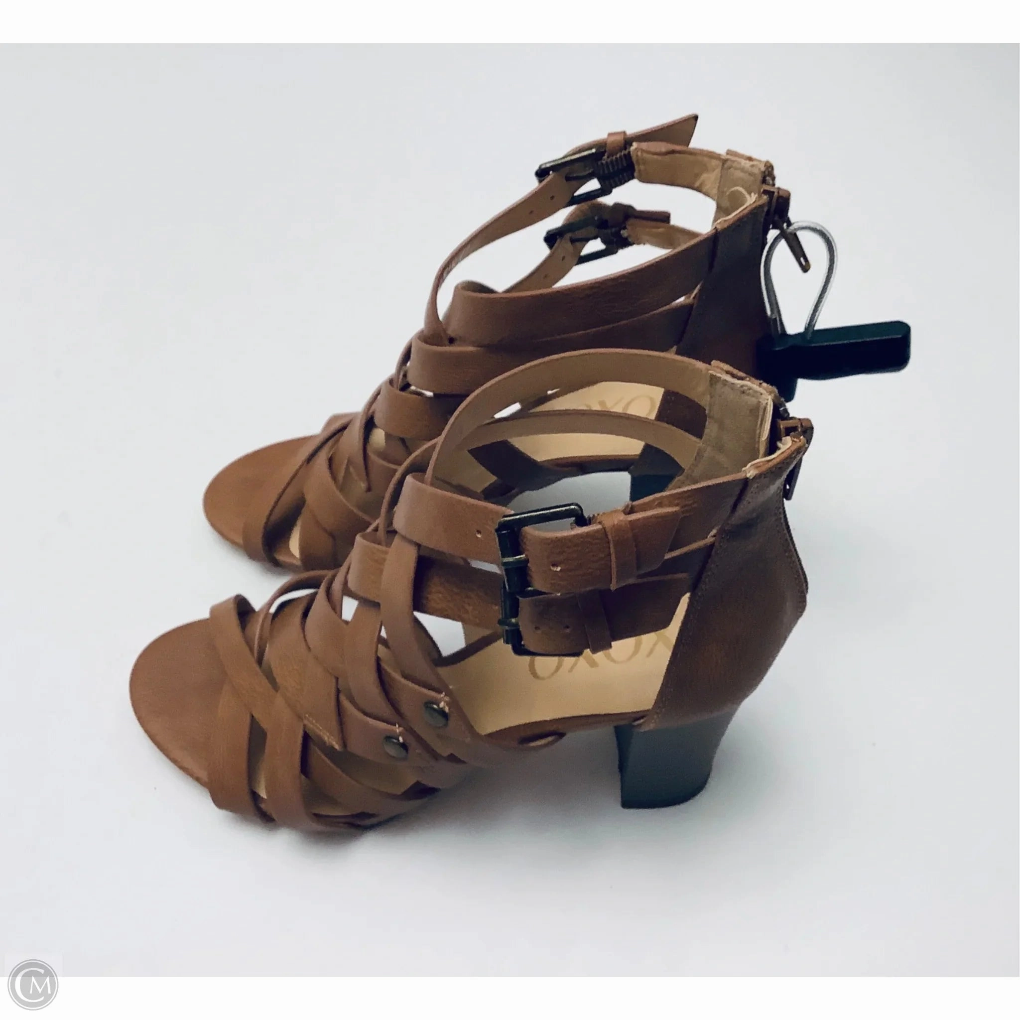 Shoes Heels Block By Xoxo In Brown, Size: 6