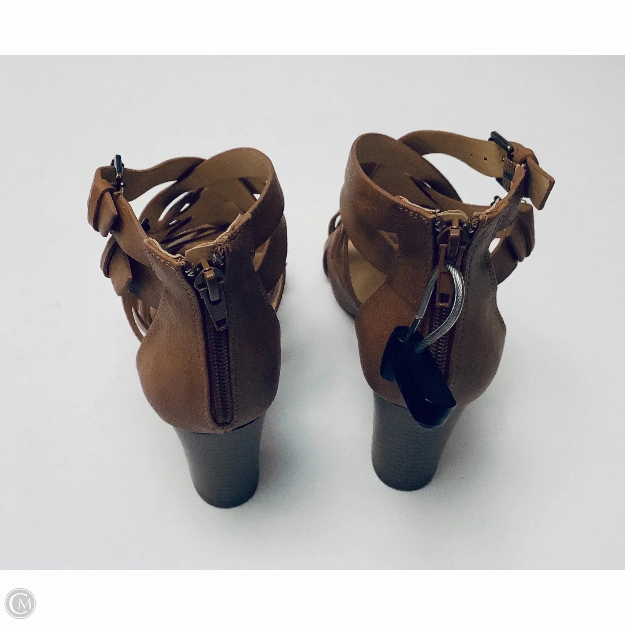 Shoes Heels Block By Xoxo In Brown, Size: 6