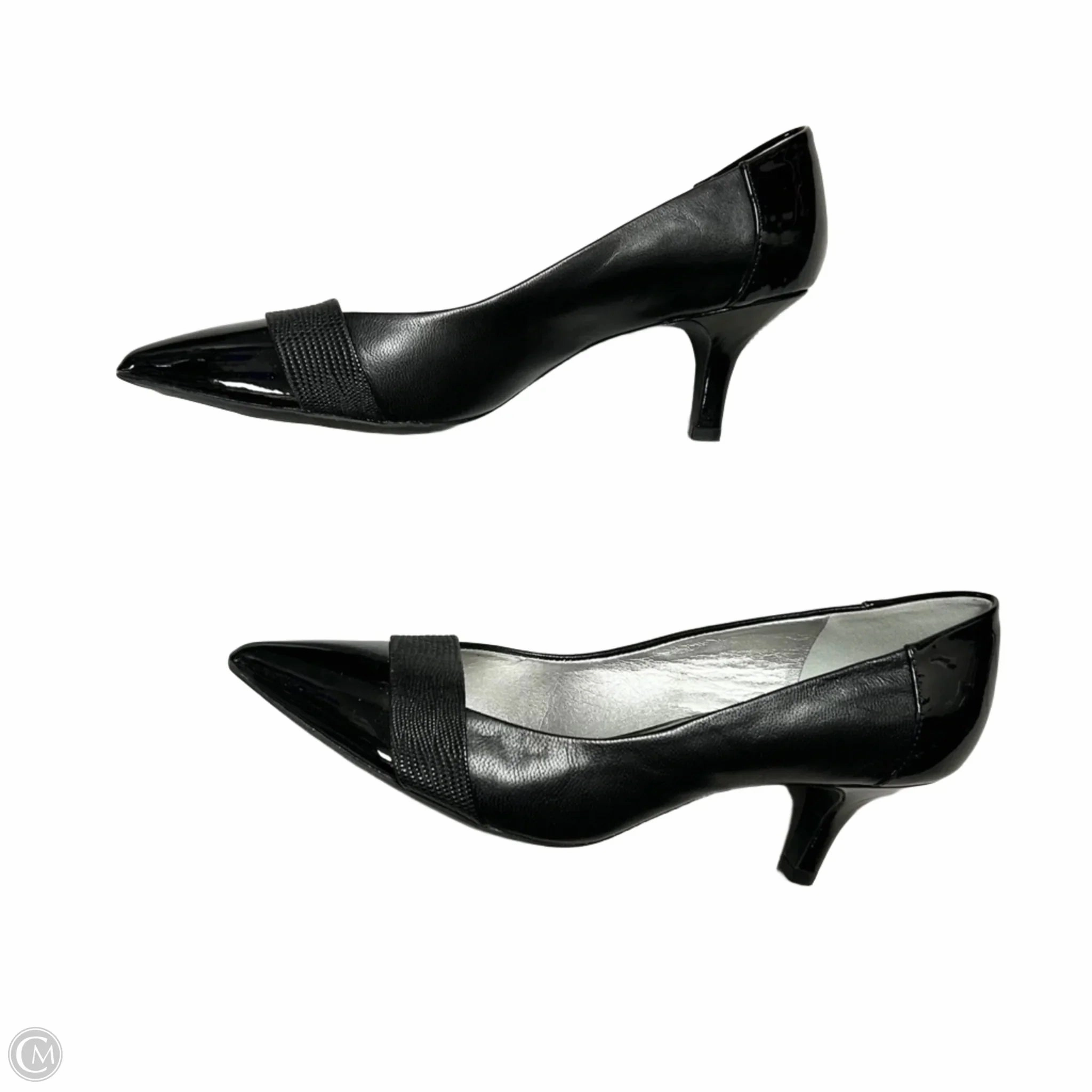 Shoes Heels Kitten By Anne Klein In Black, Size: 8.5
