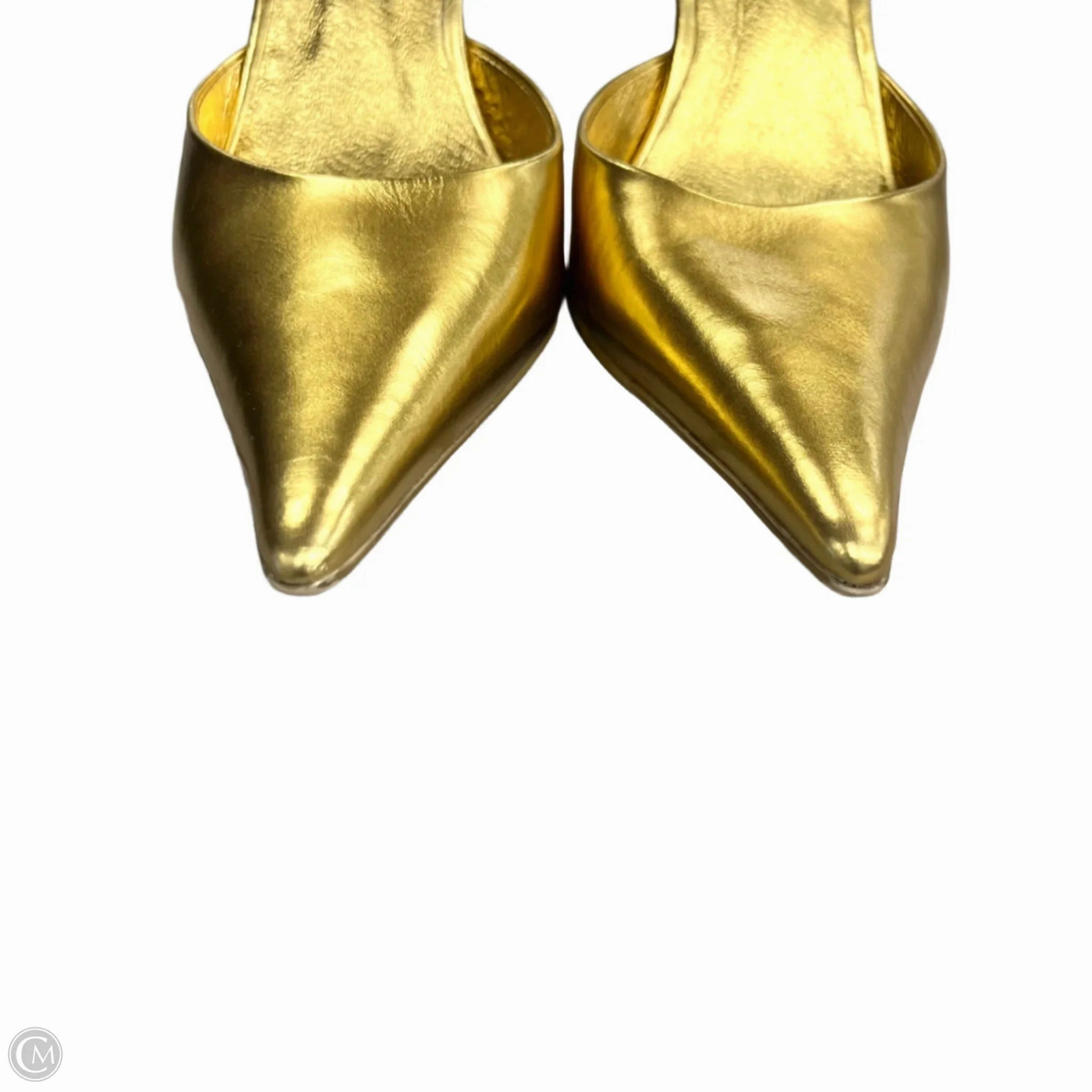 Shoes Heels Kitten By Jeffery Campbell In Gold, Size: 6