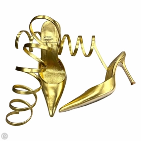 Shoes Heels Kitten By Jeffery Campbell In Gold, Size: 6