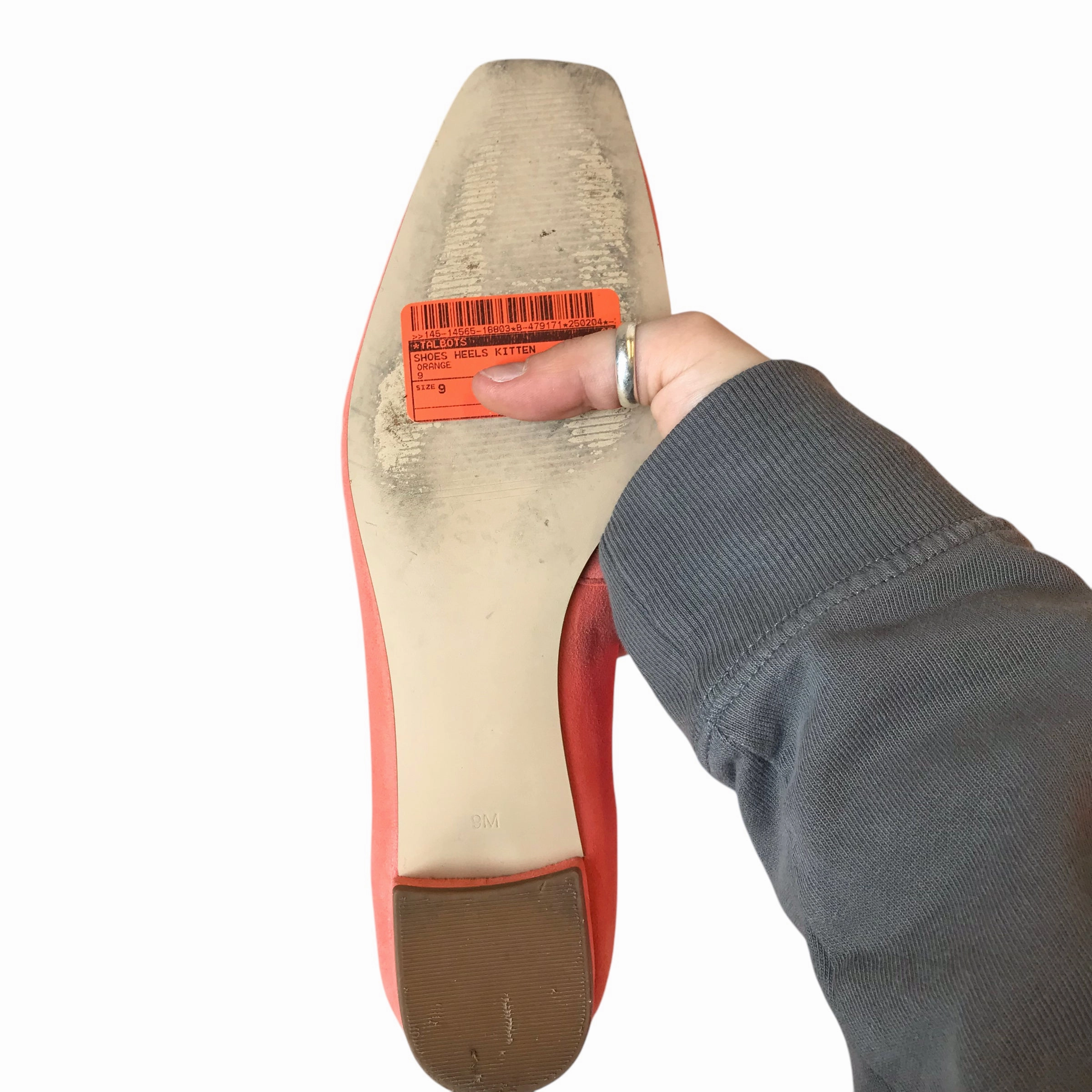Shoes Heels Kitten By Talbots In Orange, Size:9