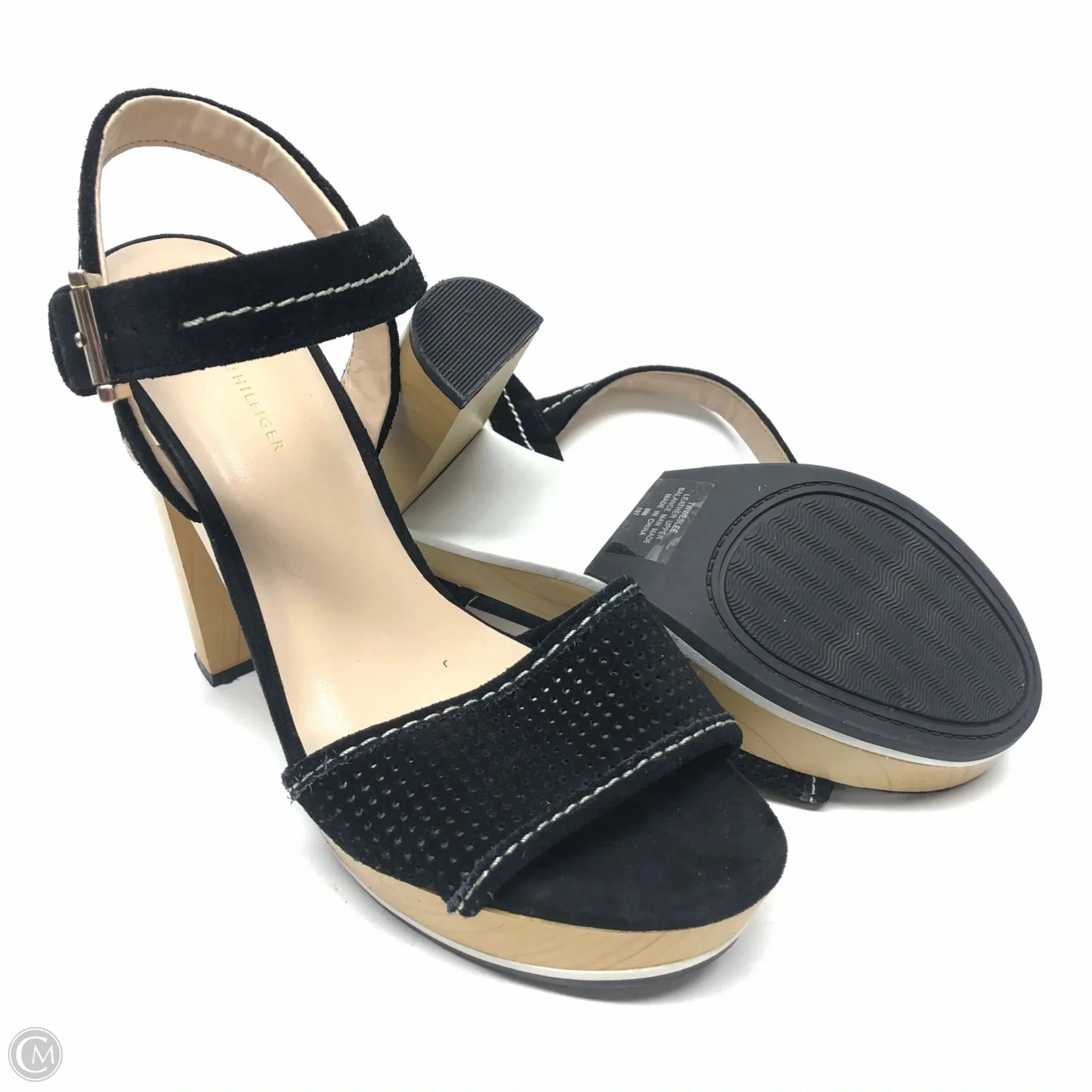 Shoes Heels Kitten By Tommy Hilfiger In Black, Size: 8
