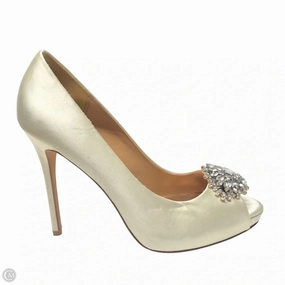 Shoes Heels Stiletto By Badgley Mischka In Cream, Size: 7.5