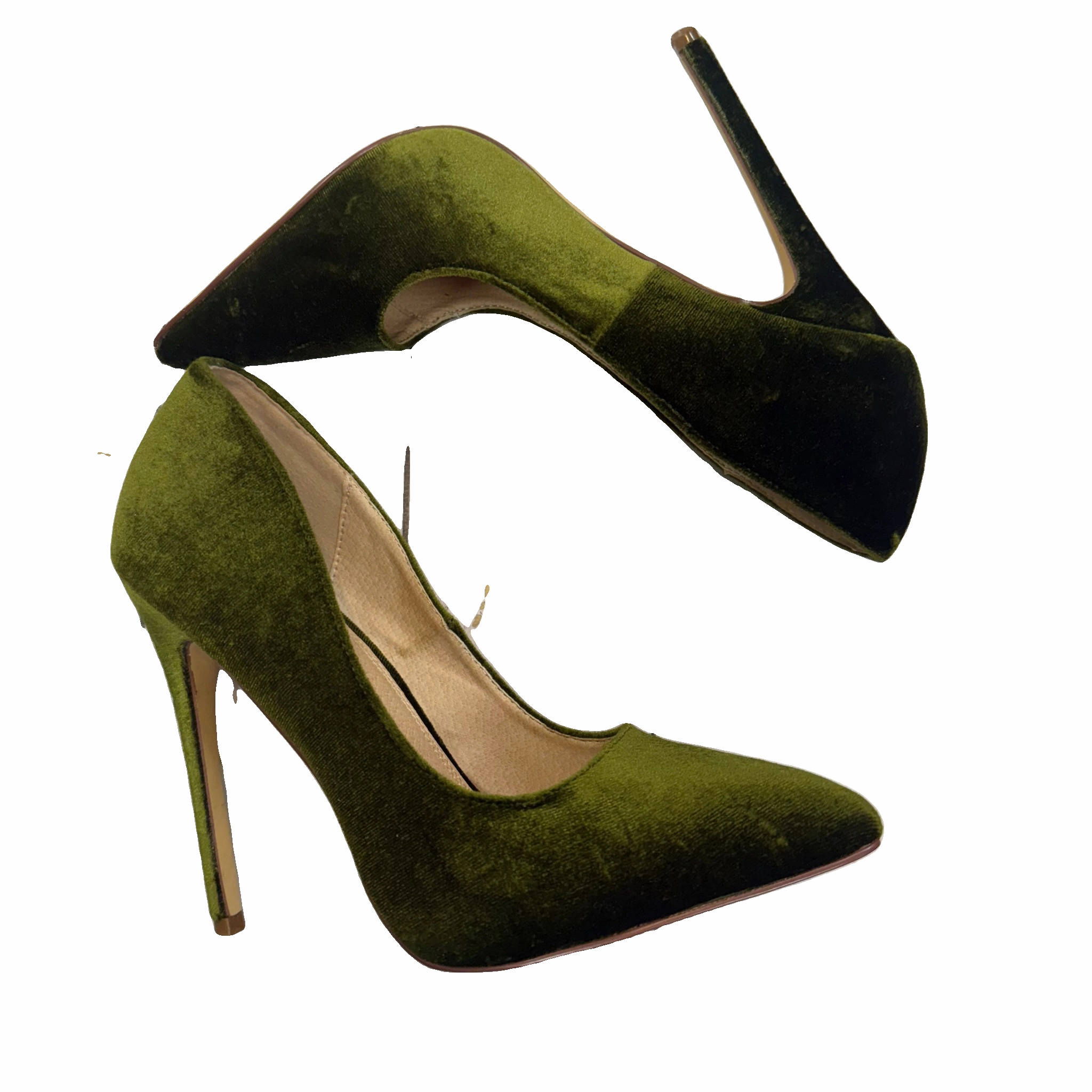 Shoes Heels Stiletto By Liliana In Green, Size: 7.5