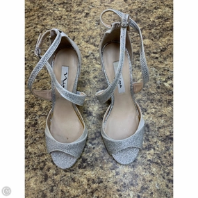 Shoes Heels Stiletto By Nina In Silver, Size: 6.5