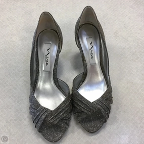 Shoes Heels Stiletto By Nina In Silver, Size: 7