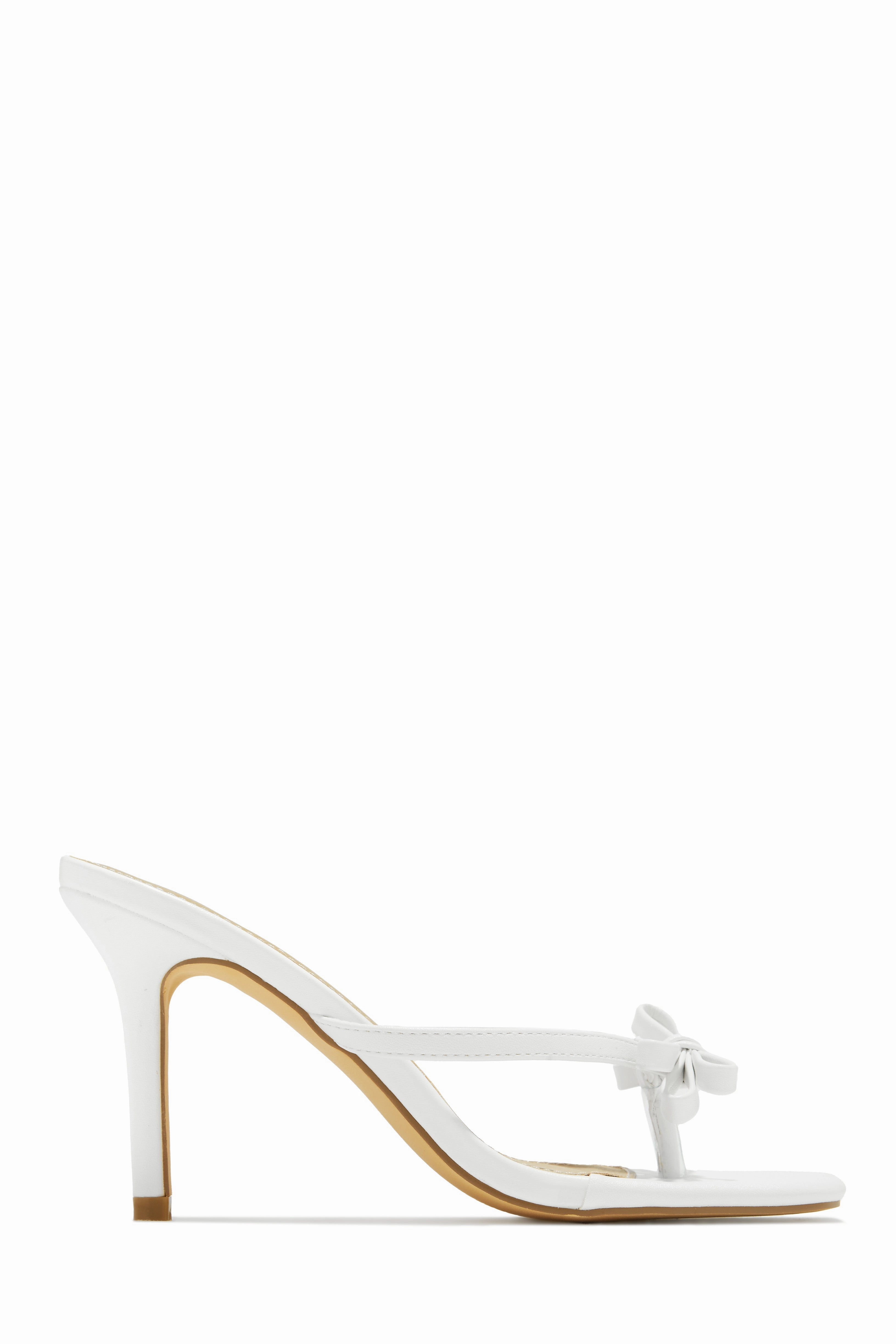 Sofie Coquette Mule Heels - Nude