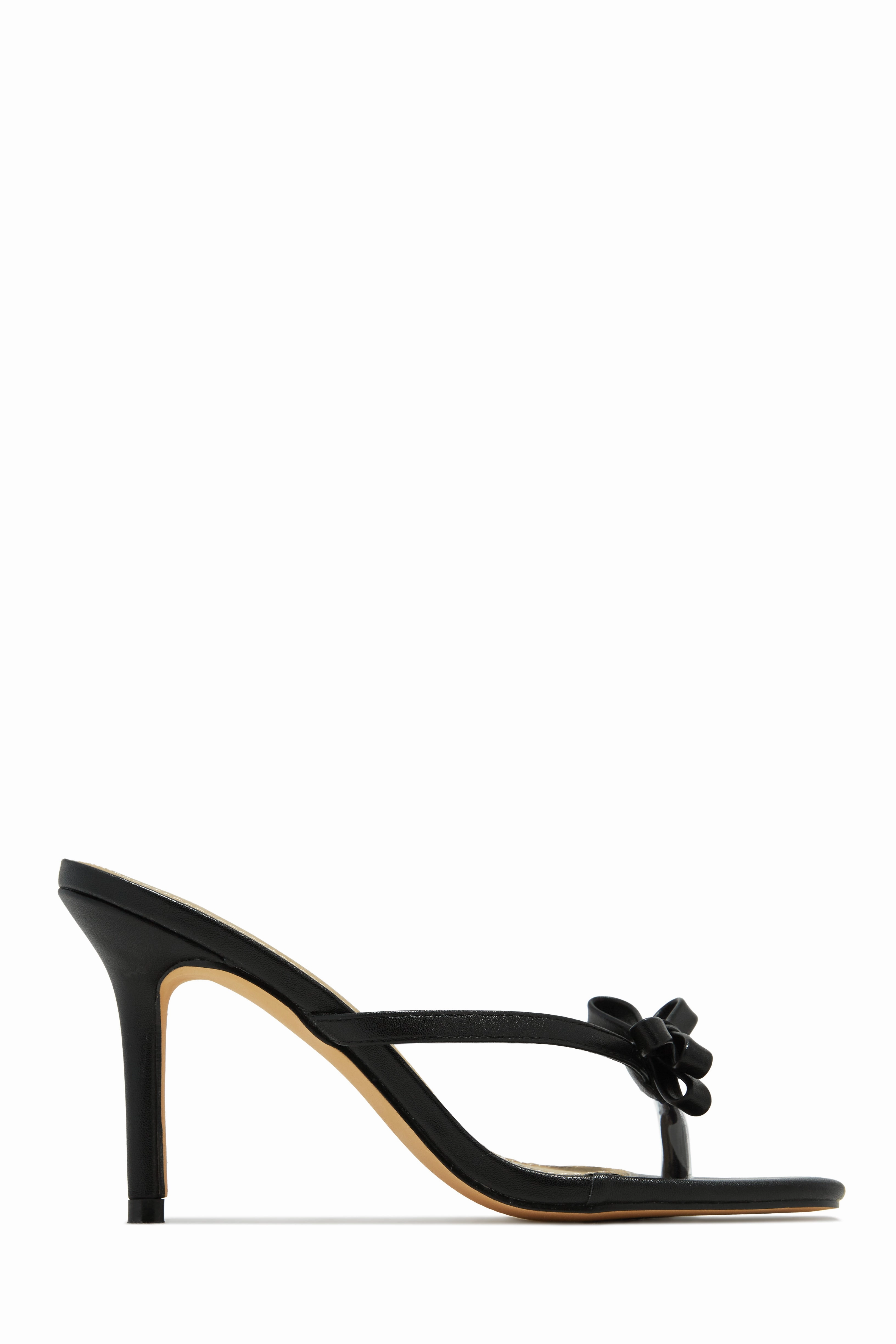 Sofie Coquette Mule Heels - Nude