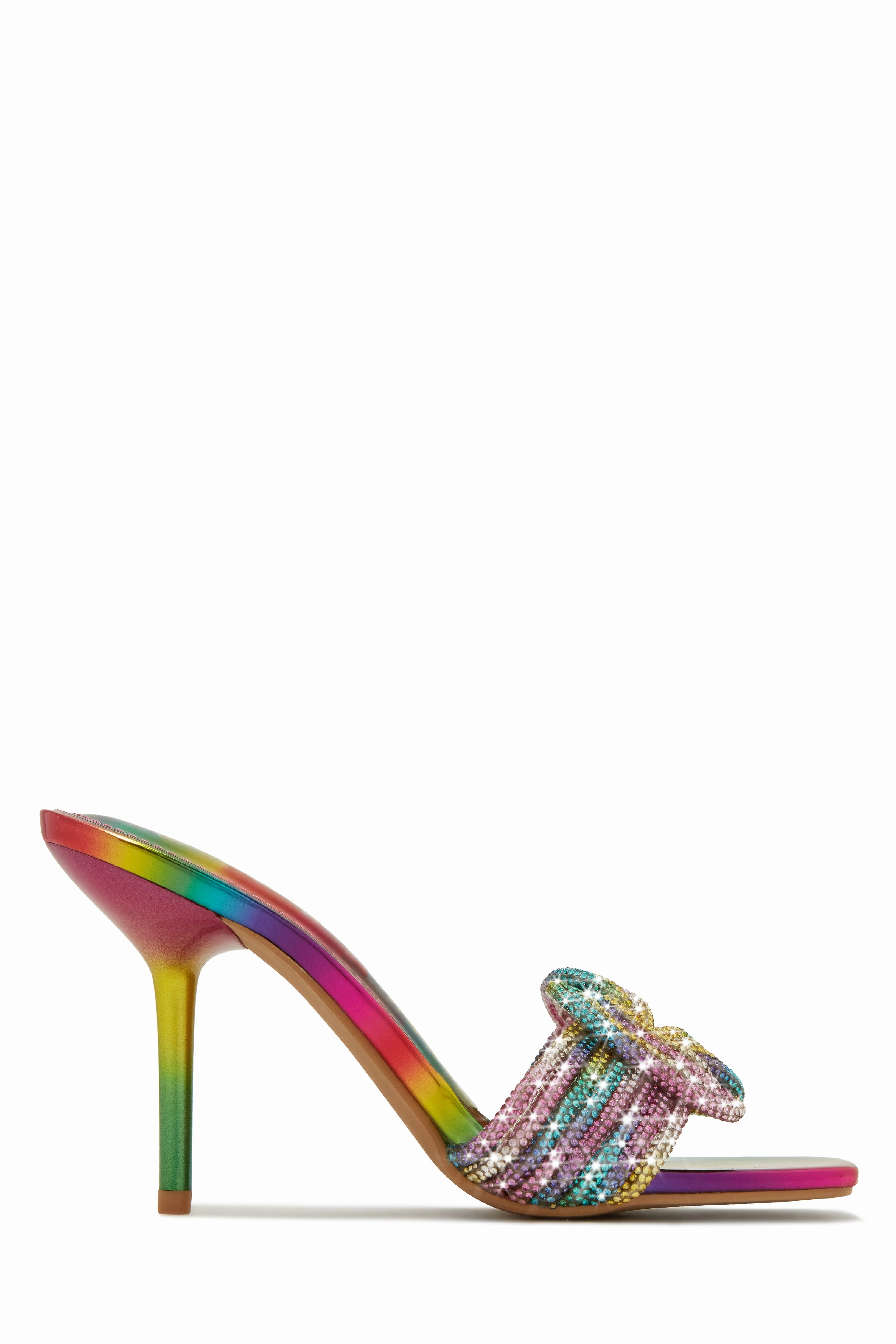 Song Of Love Embellished Mule Heels - Black