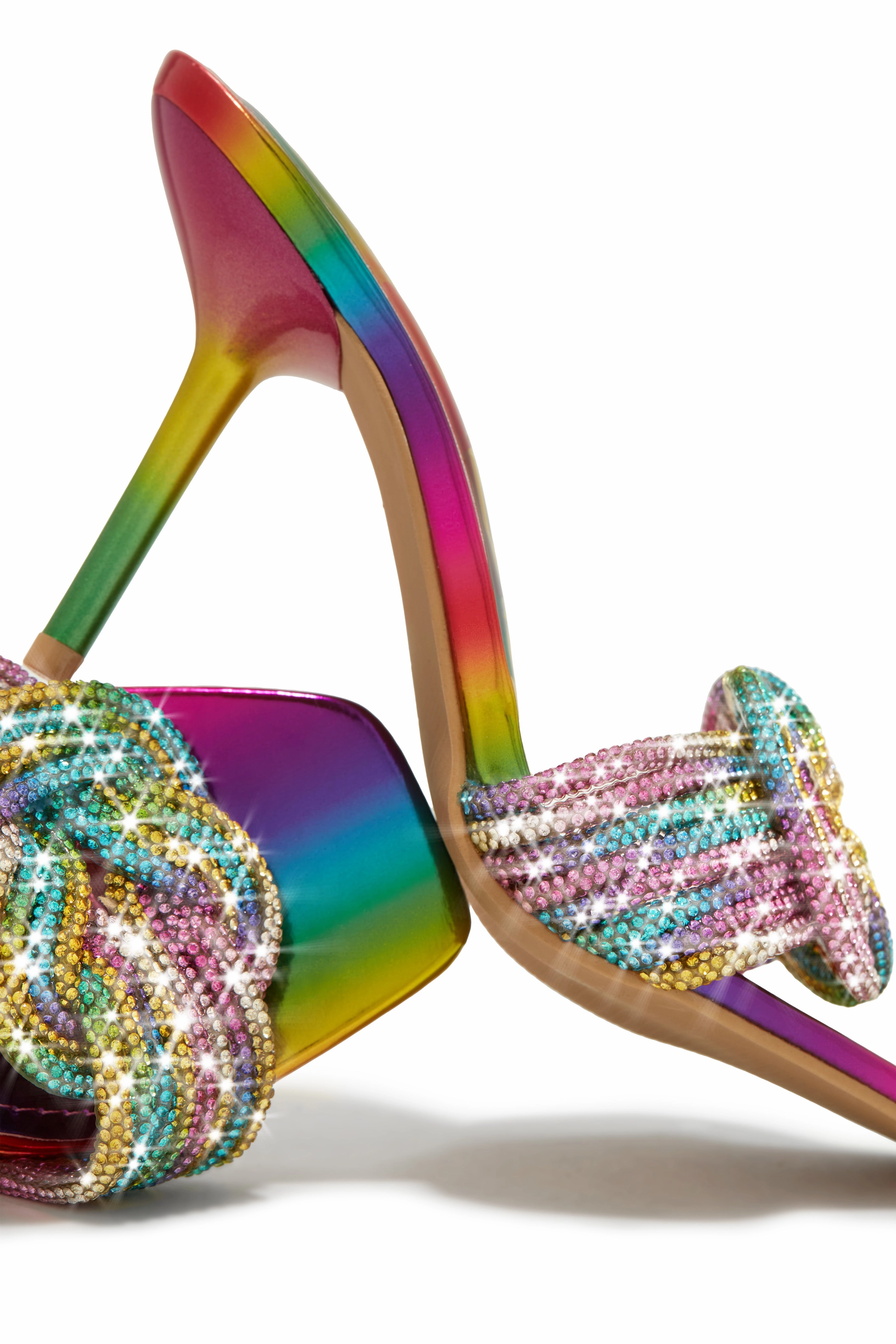 Song Of Love Embellished Mule Heels - Multi