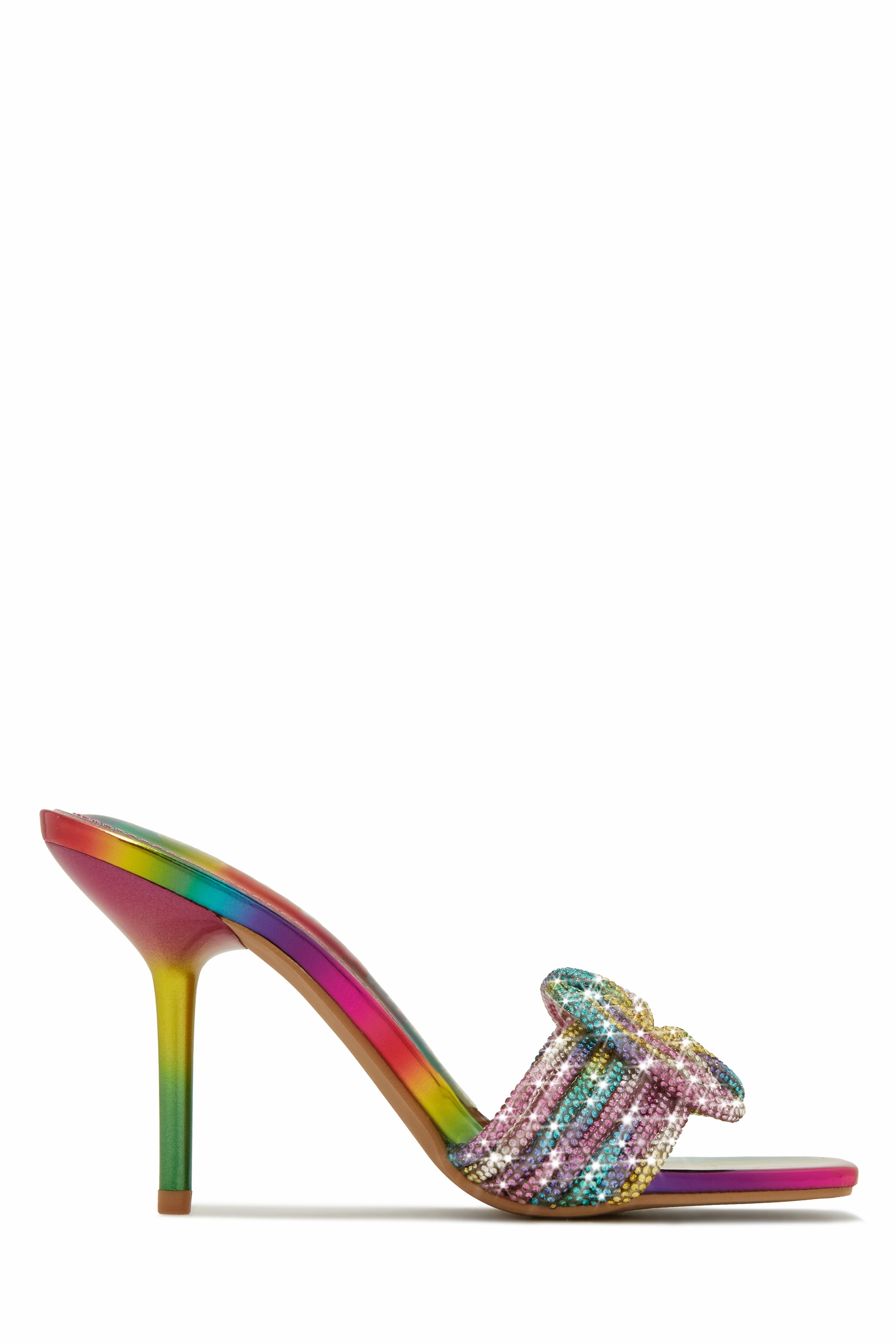 Song Of Love Embellished Mule Heels - Multi