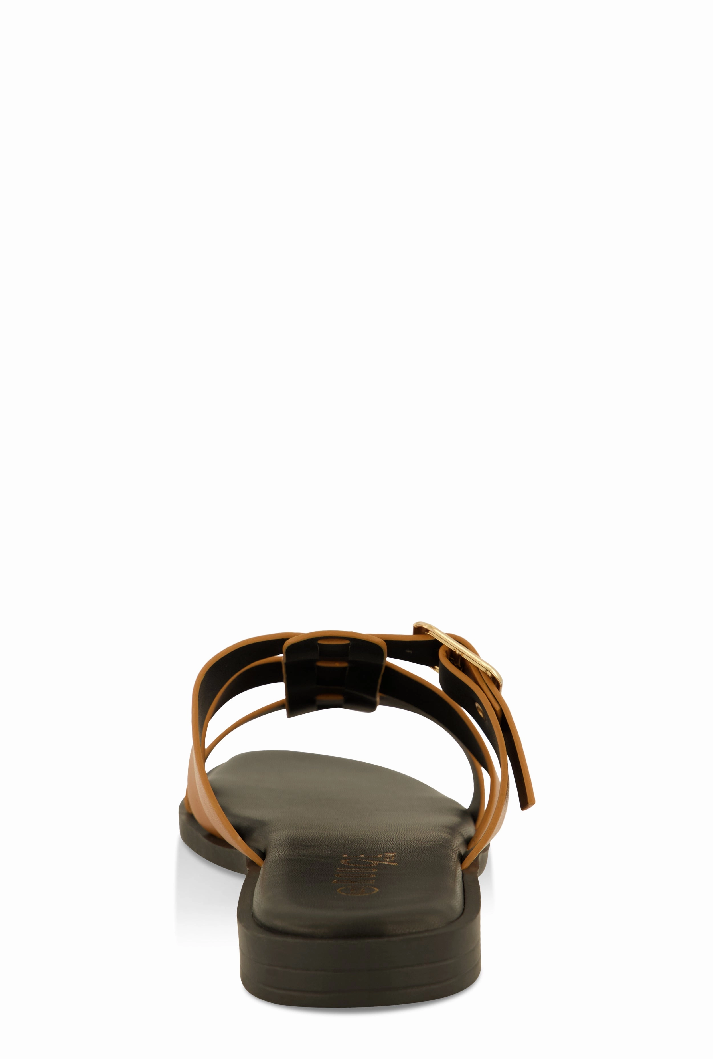 Studded Buckle Detail Slide Sandals