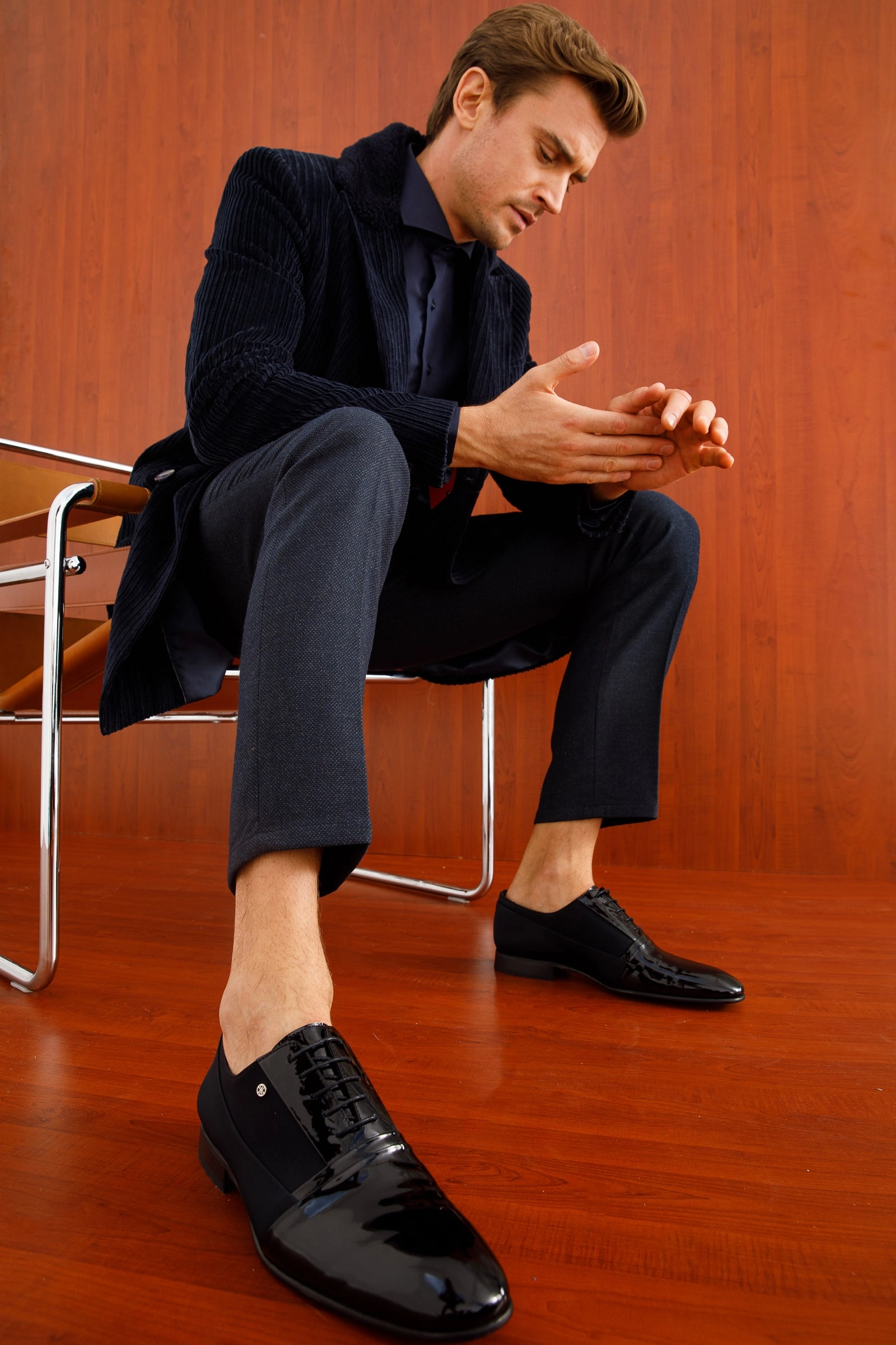 The Colombo Black Cap Toe Oxford Men Shoe  Final Sale!