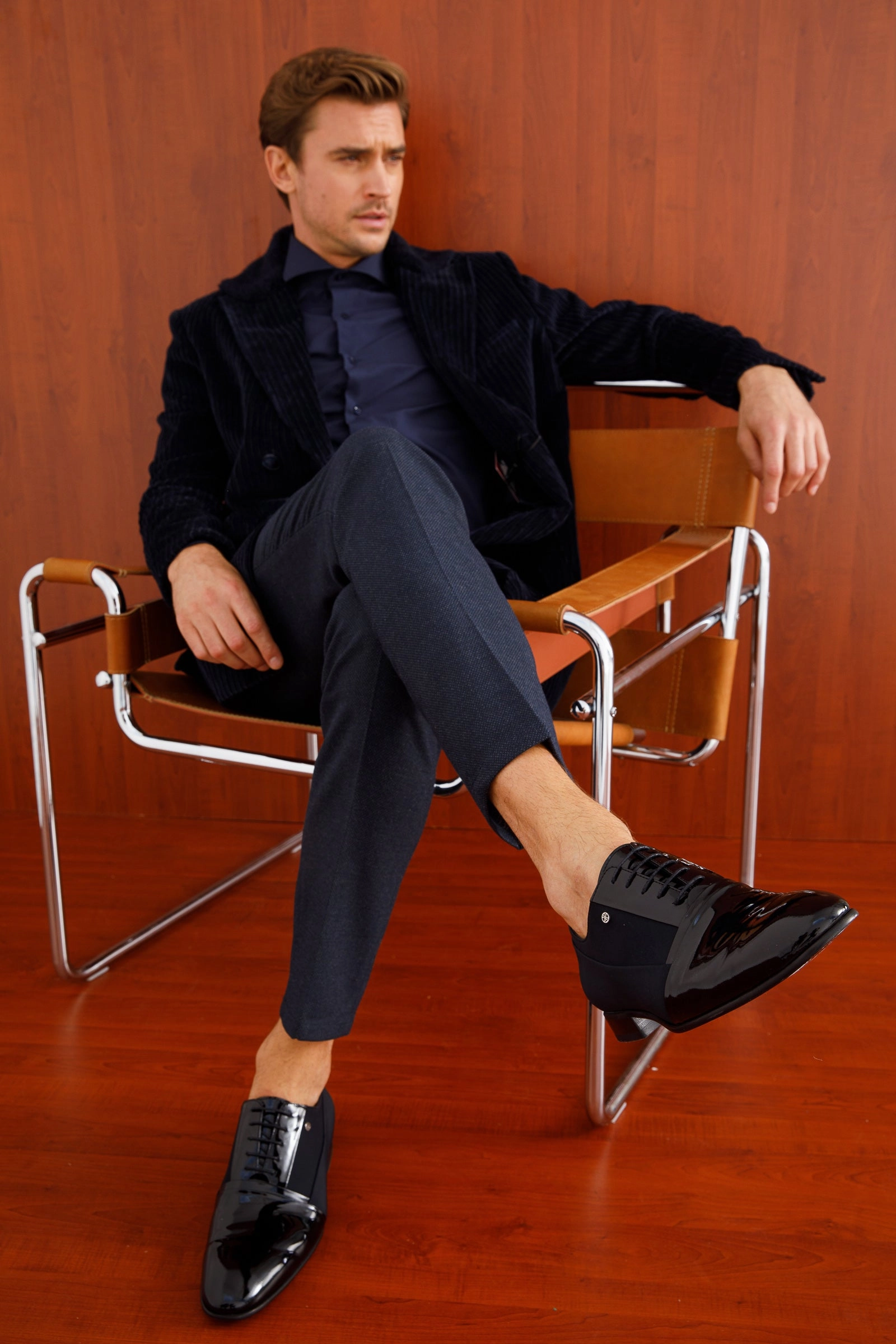 The Colombo Black Cap Toe Oxford Men Shoe  Final Sale!