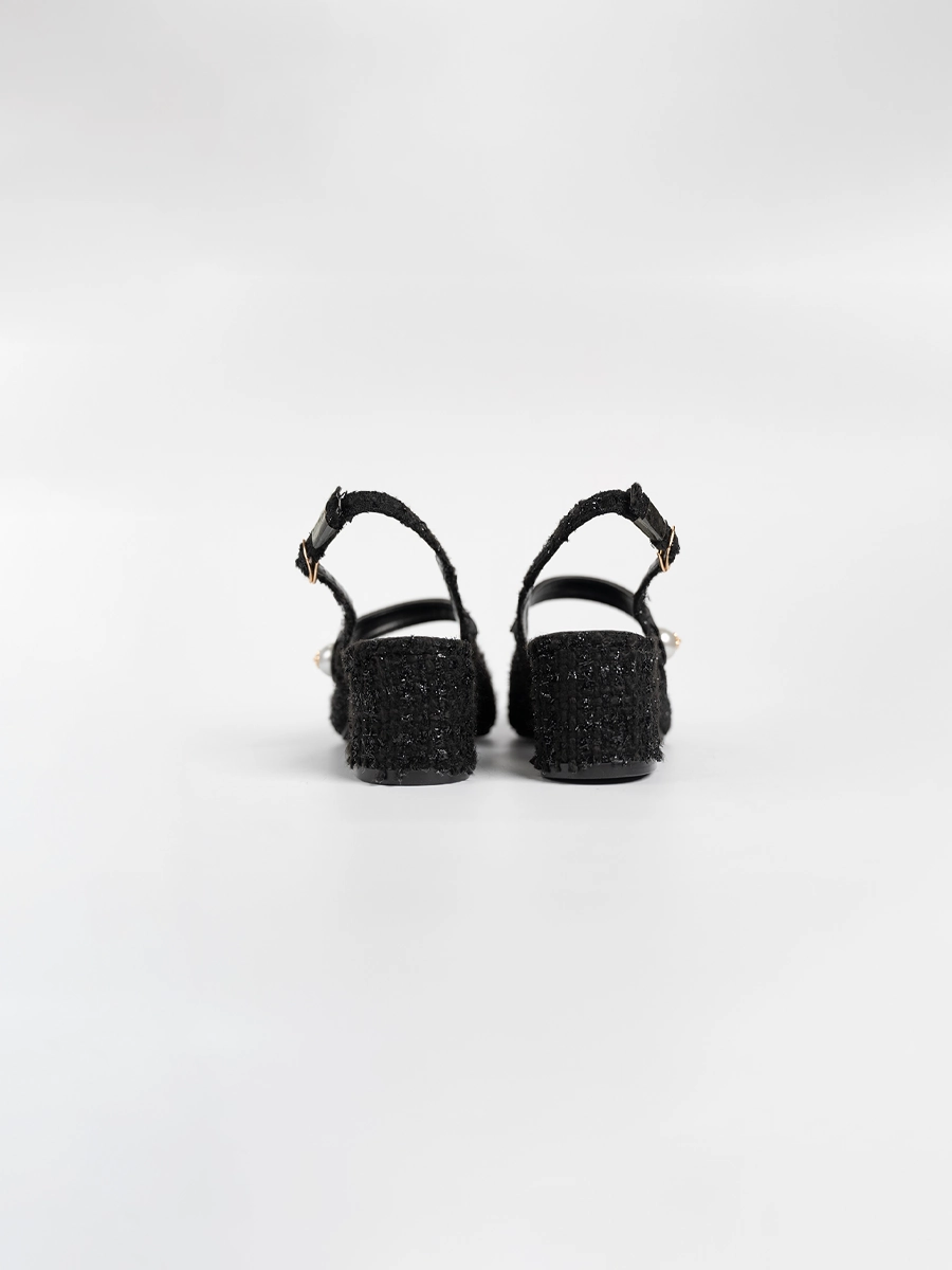 Tiara Tweed Slingback Heels