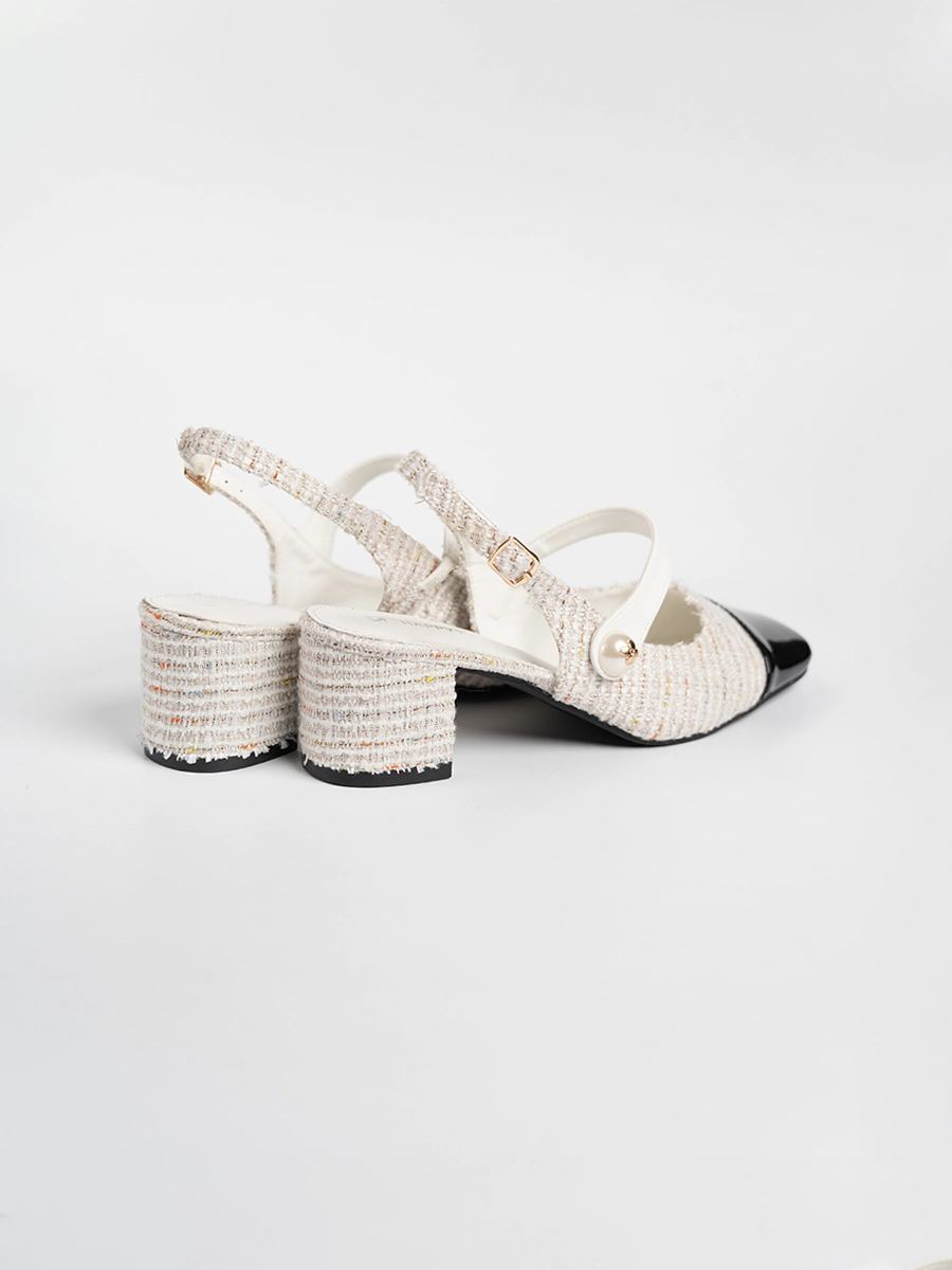 Tiara Tweed Slingback Heels