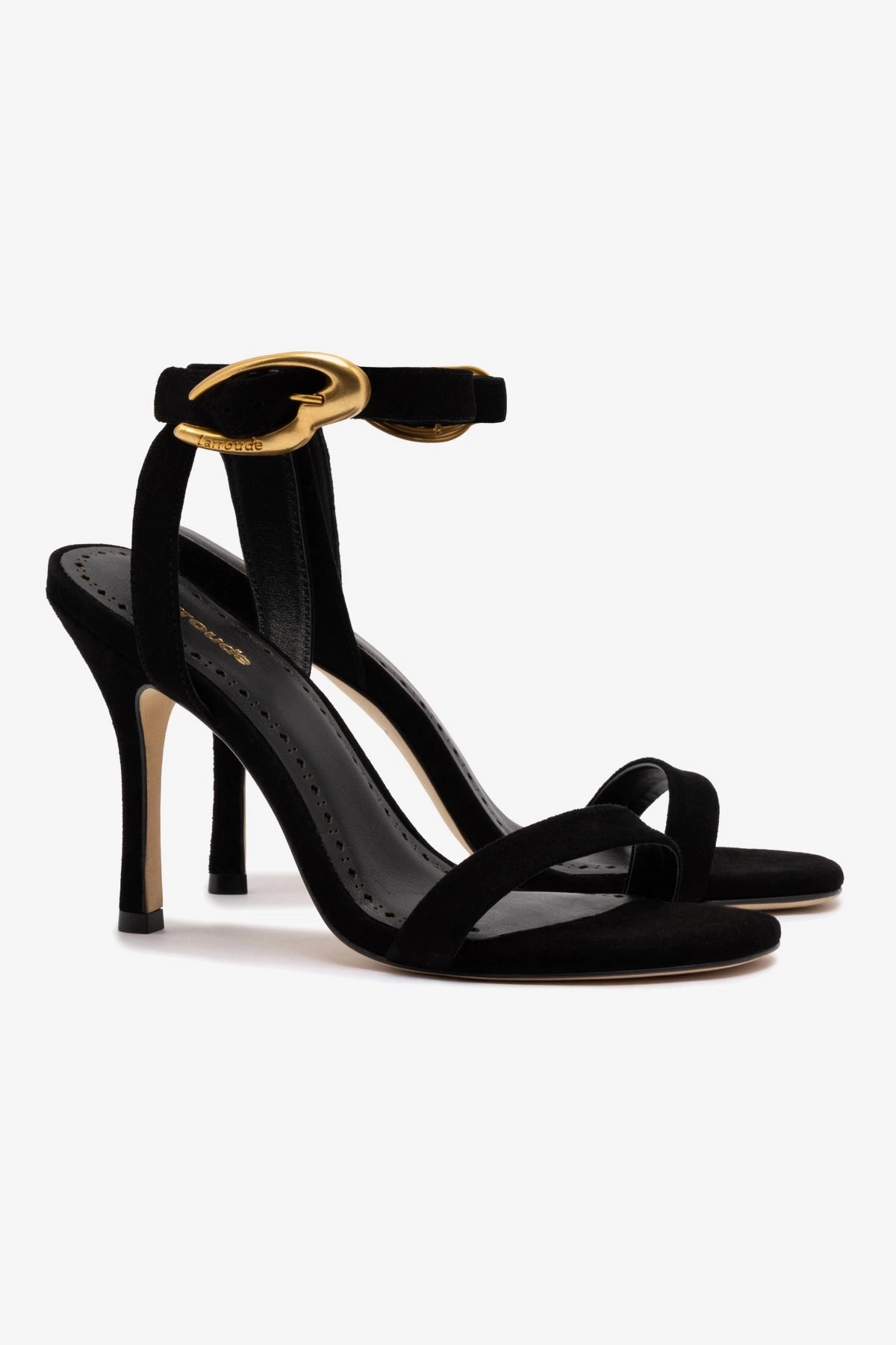 Verona Sandal In Black Suede