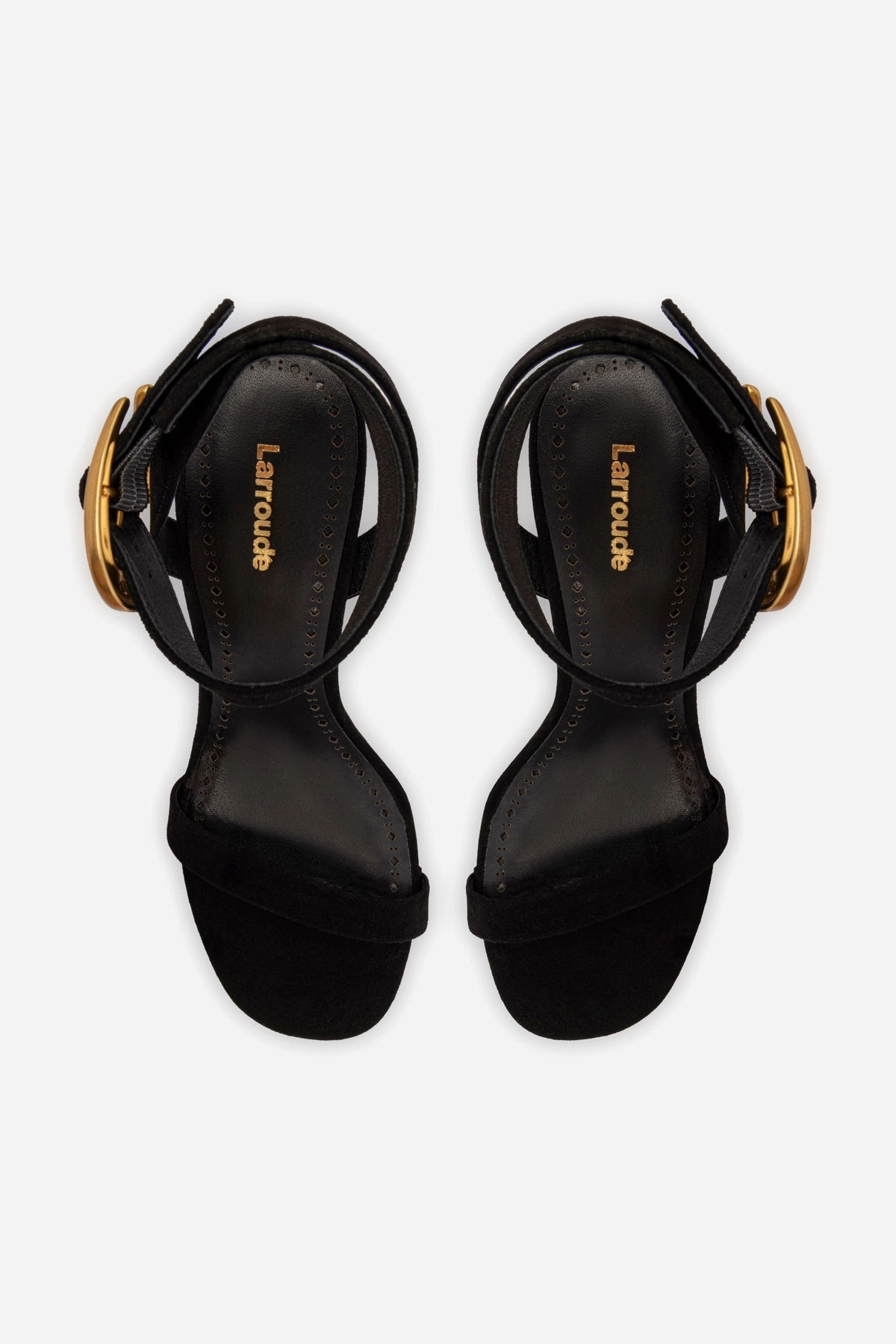 Verona Sandal In Black Suede
