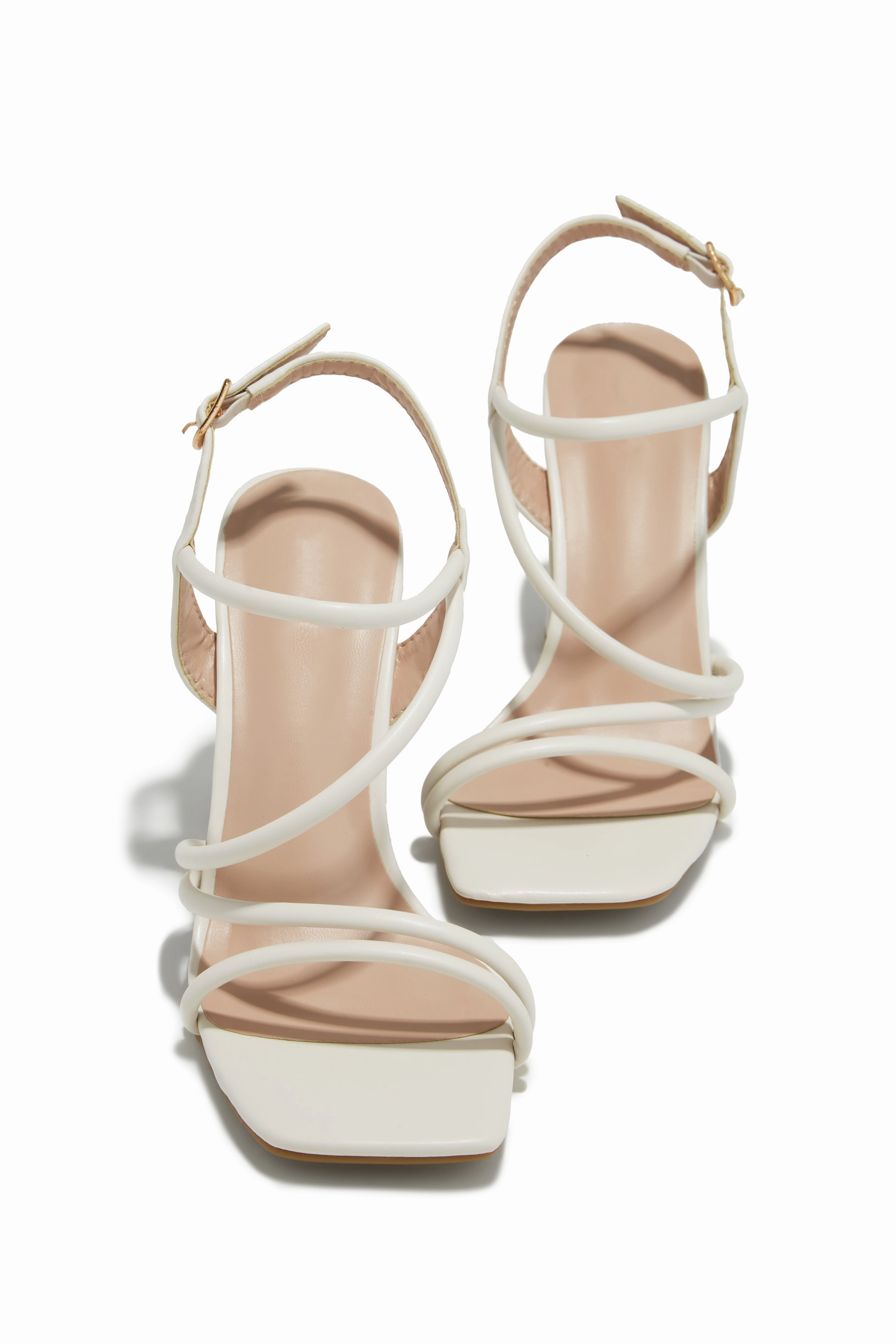 Victoria Block Heels - Ivory