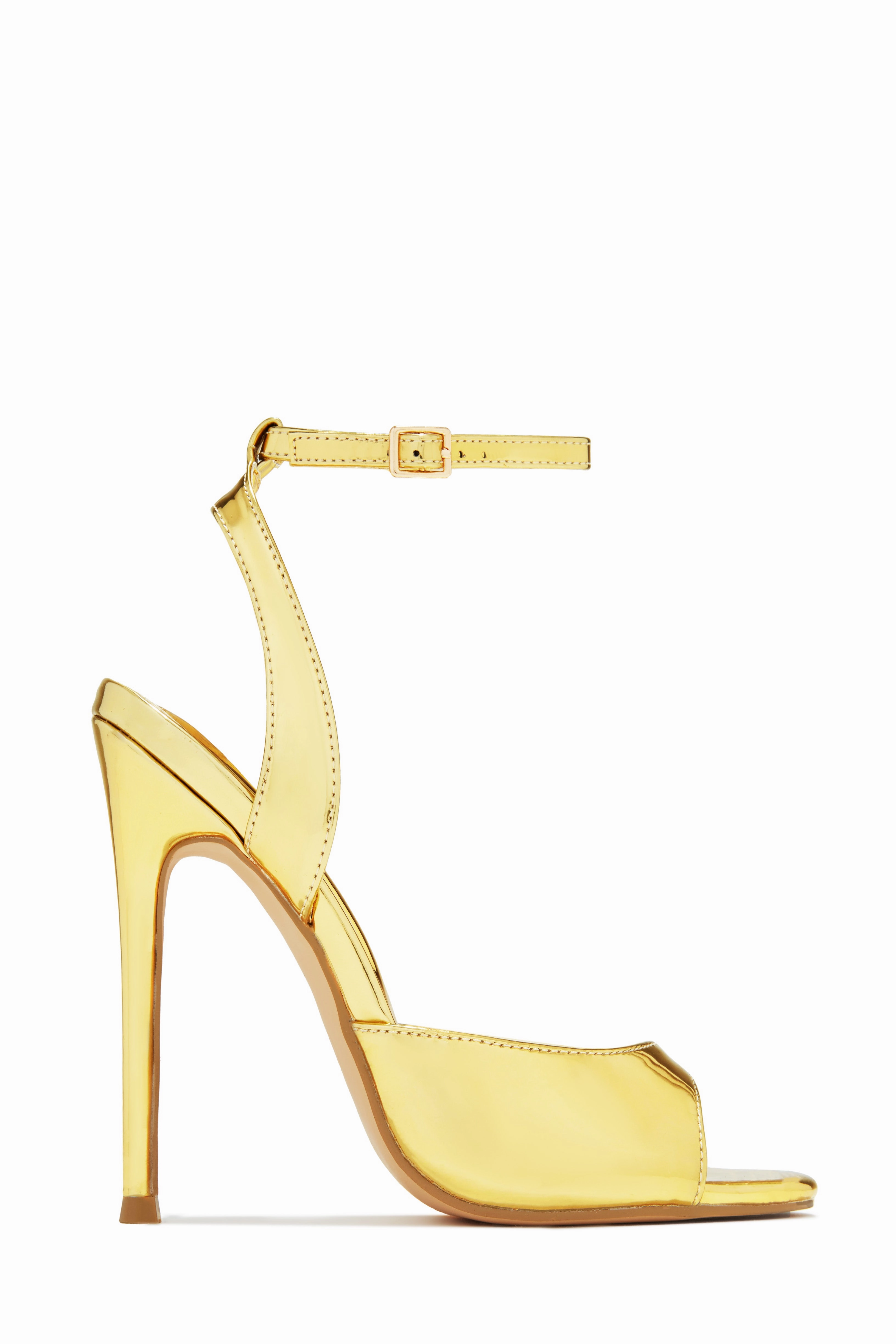 Vixen Mary Jane Strap High Heels - Silver