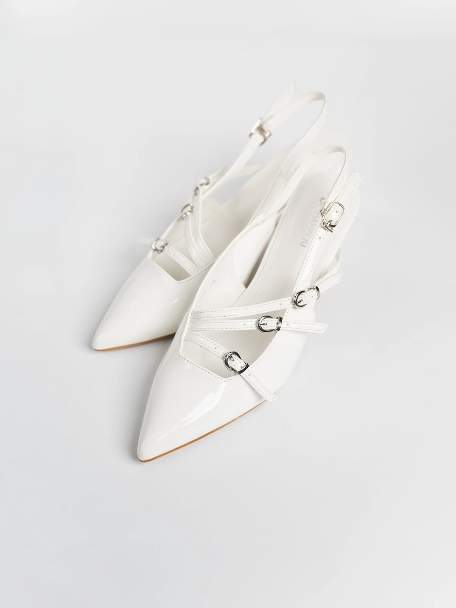 Zea Glossy Strappy Heels