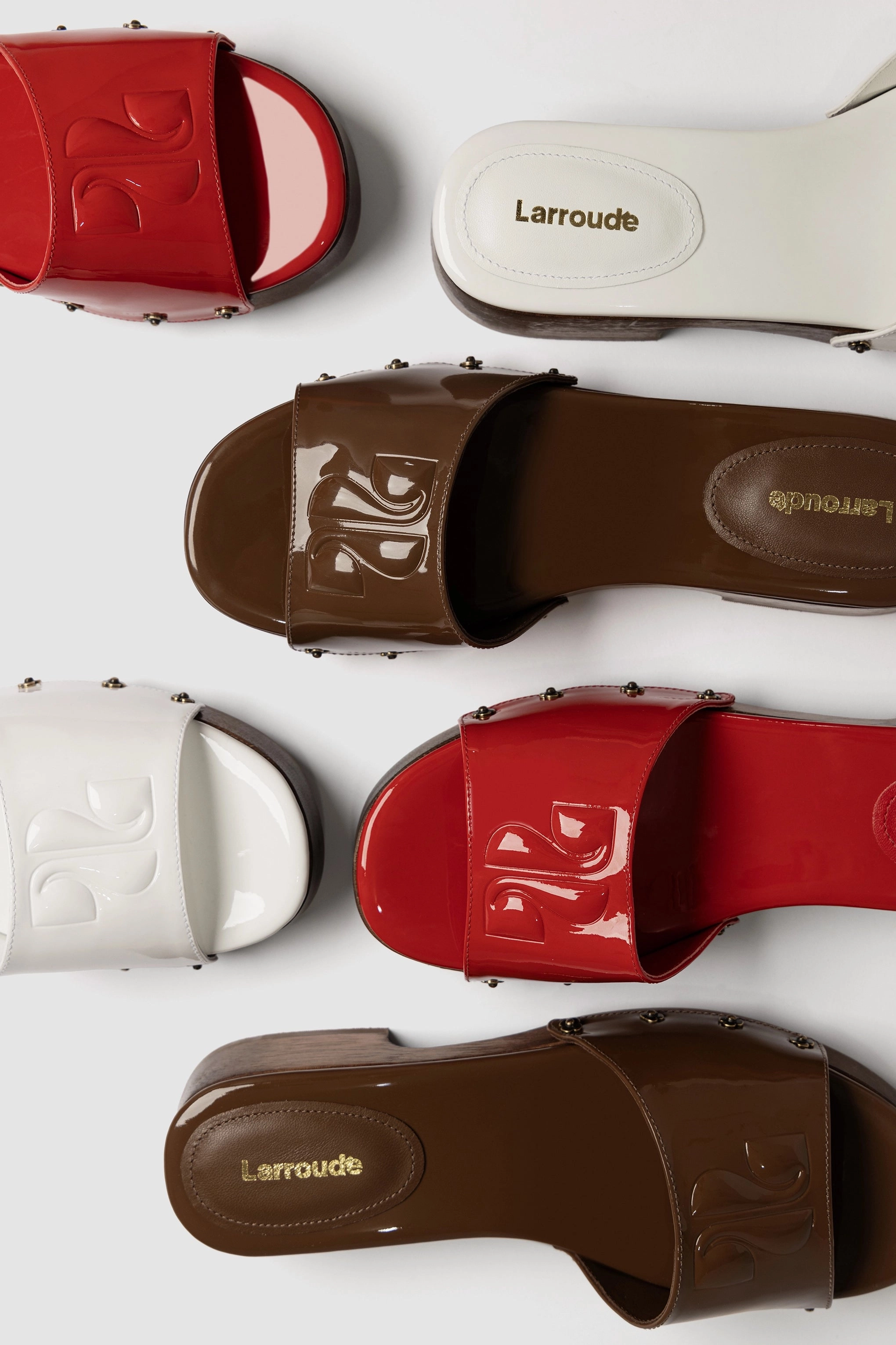 Zuzi Mule In Scarlet Patent Leather