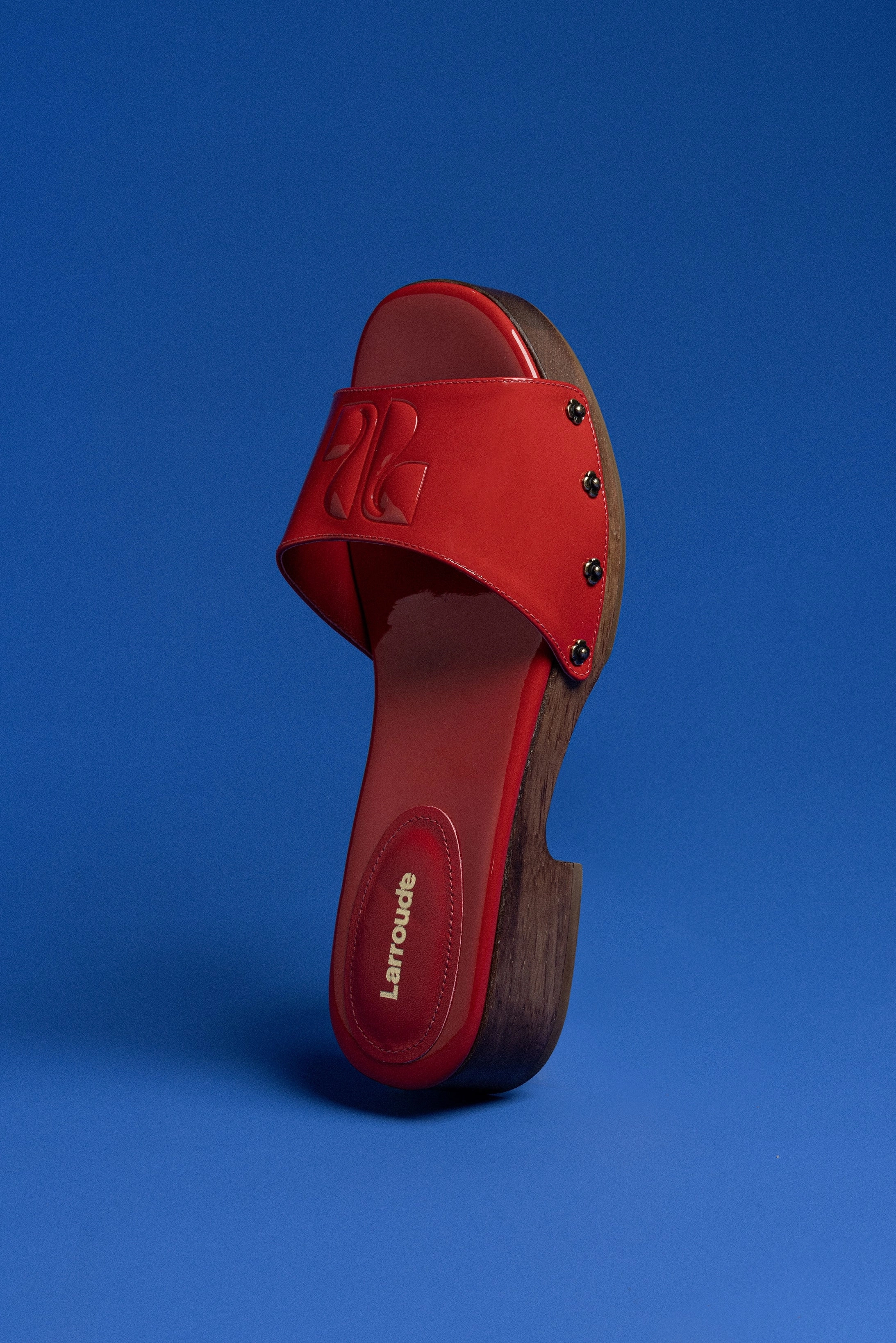 Zuzi Mule In Scarlet Patent Leather